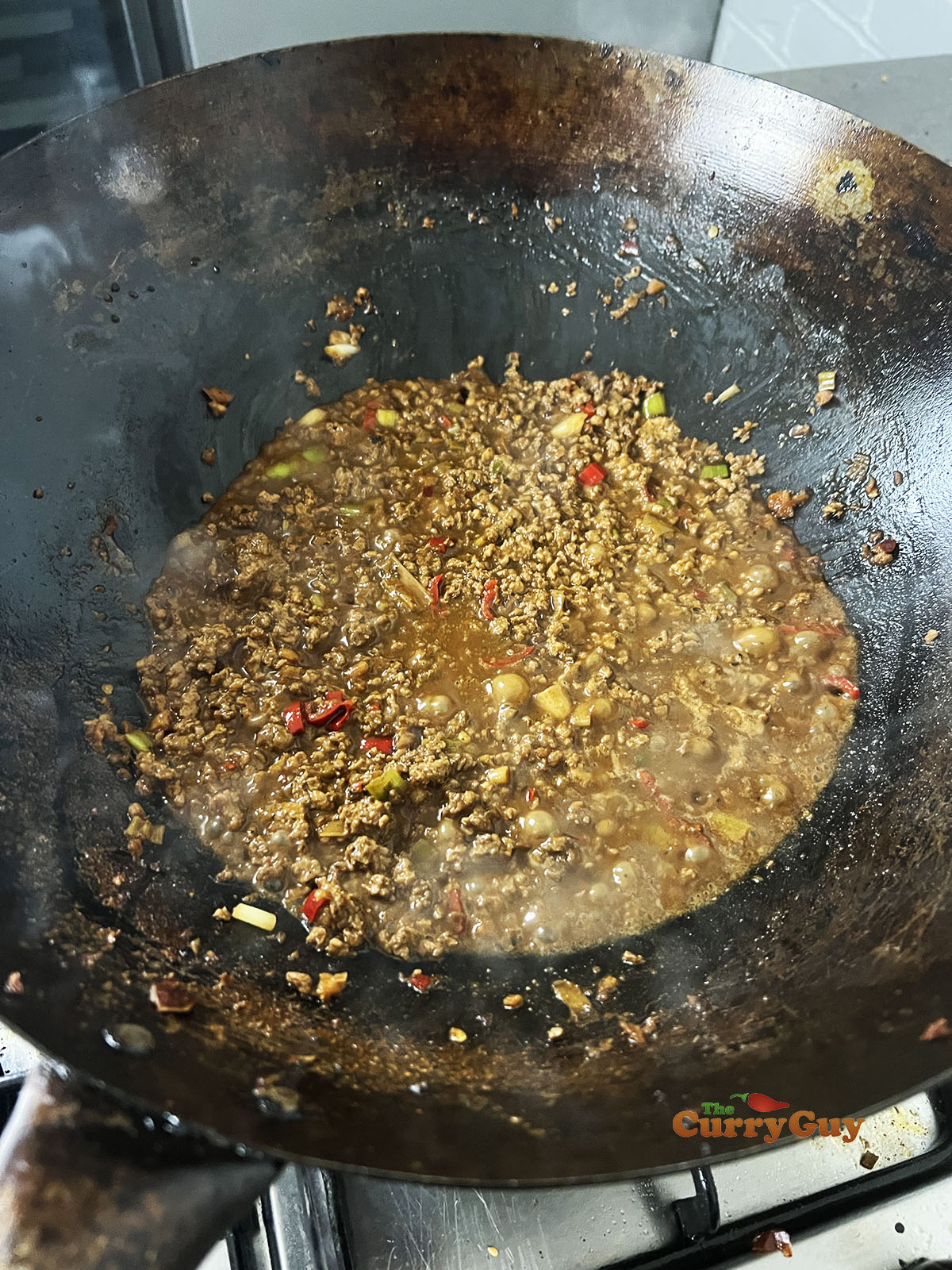 Finished dan dan sauce