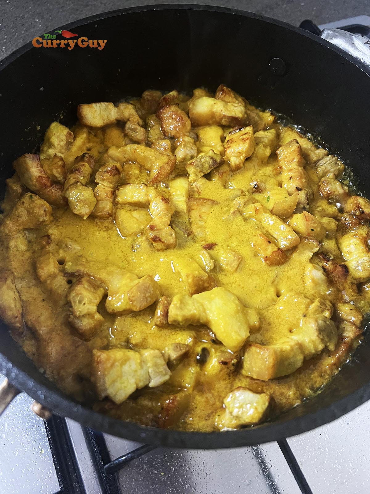 Simmering the sambal