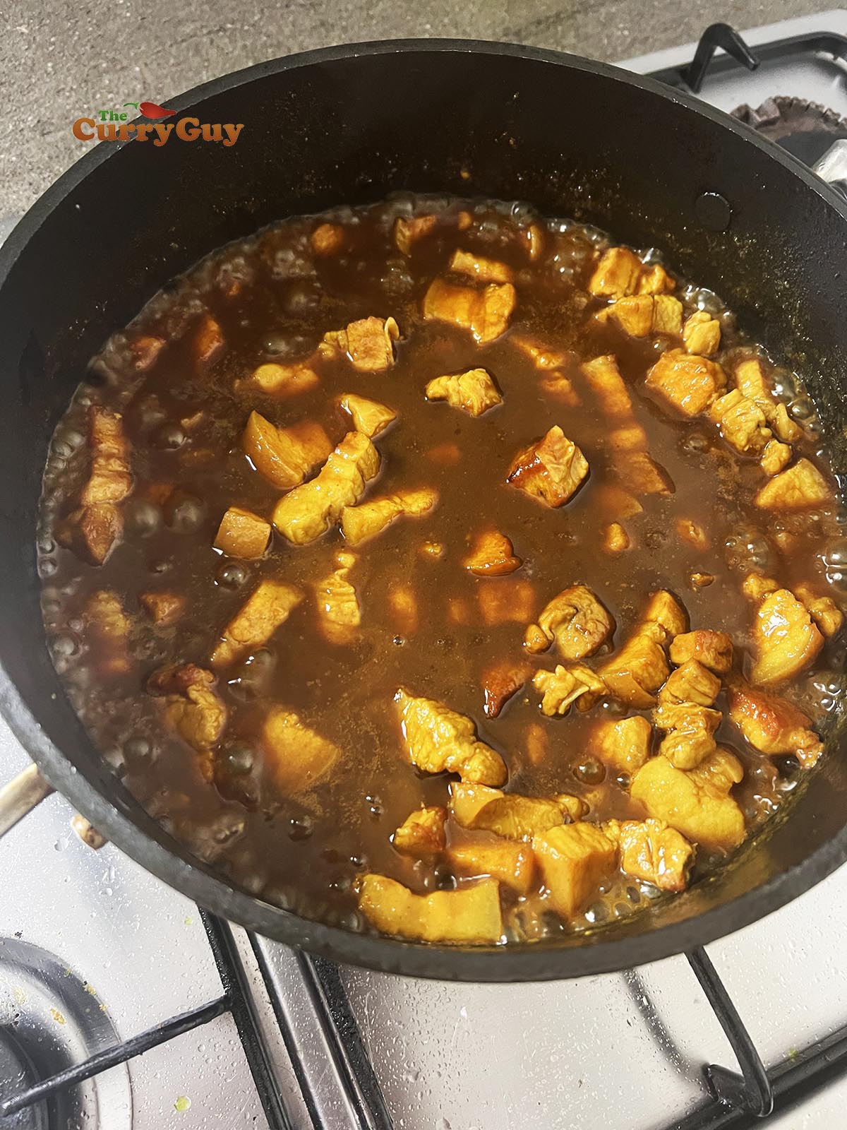 Adding kecap manis and tamarind