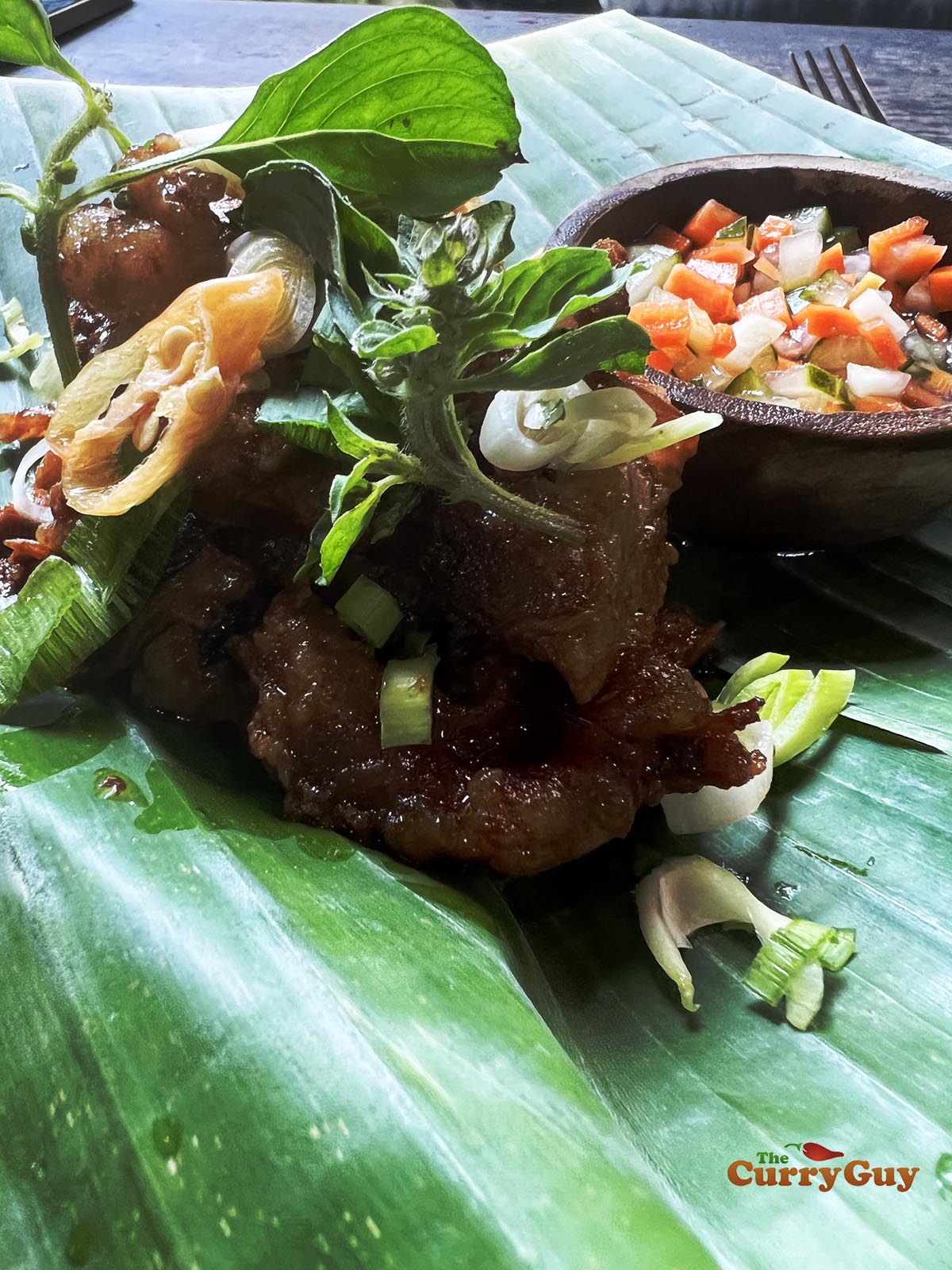 Baby Kecap with greens and salad