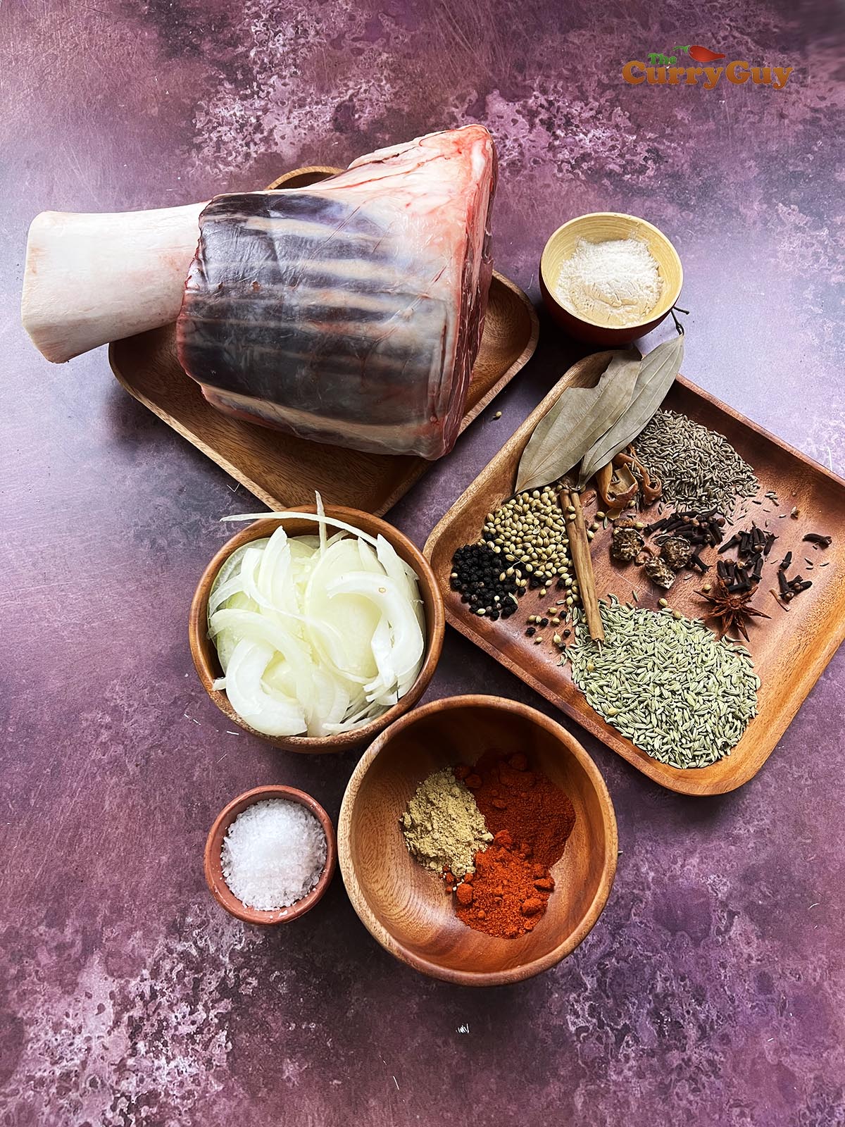 Ingredients for beef nihari