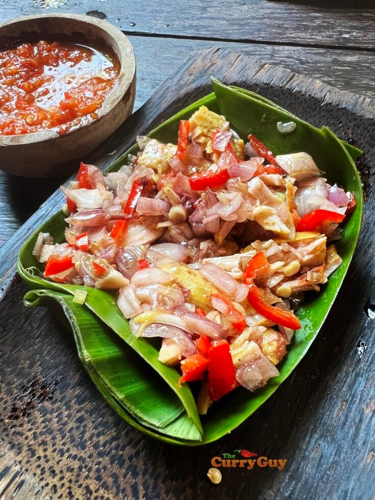Indonesian chicken with sambal matah