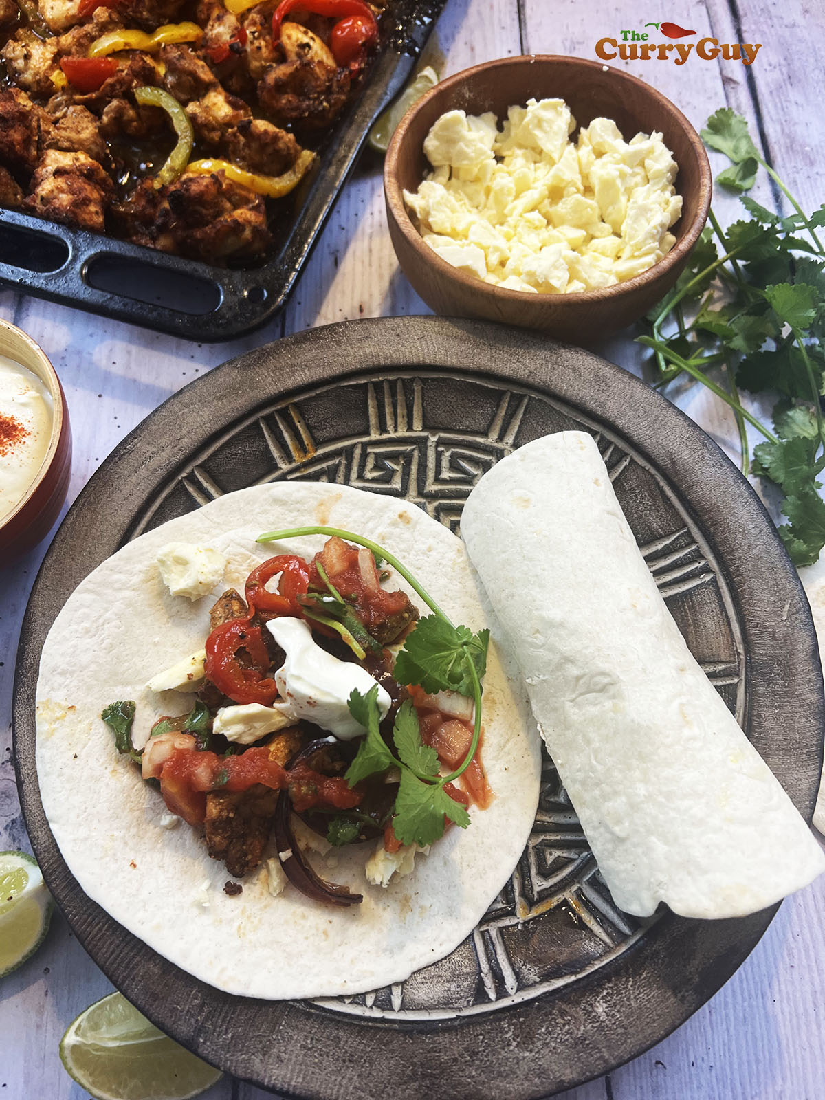 sheet pan chicken fajitas