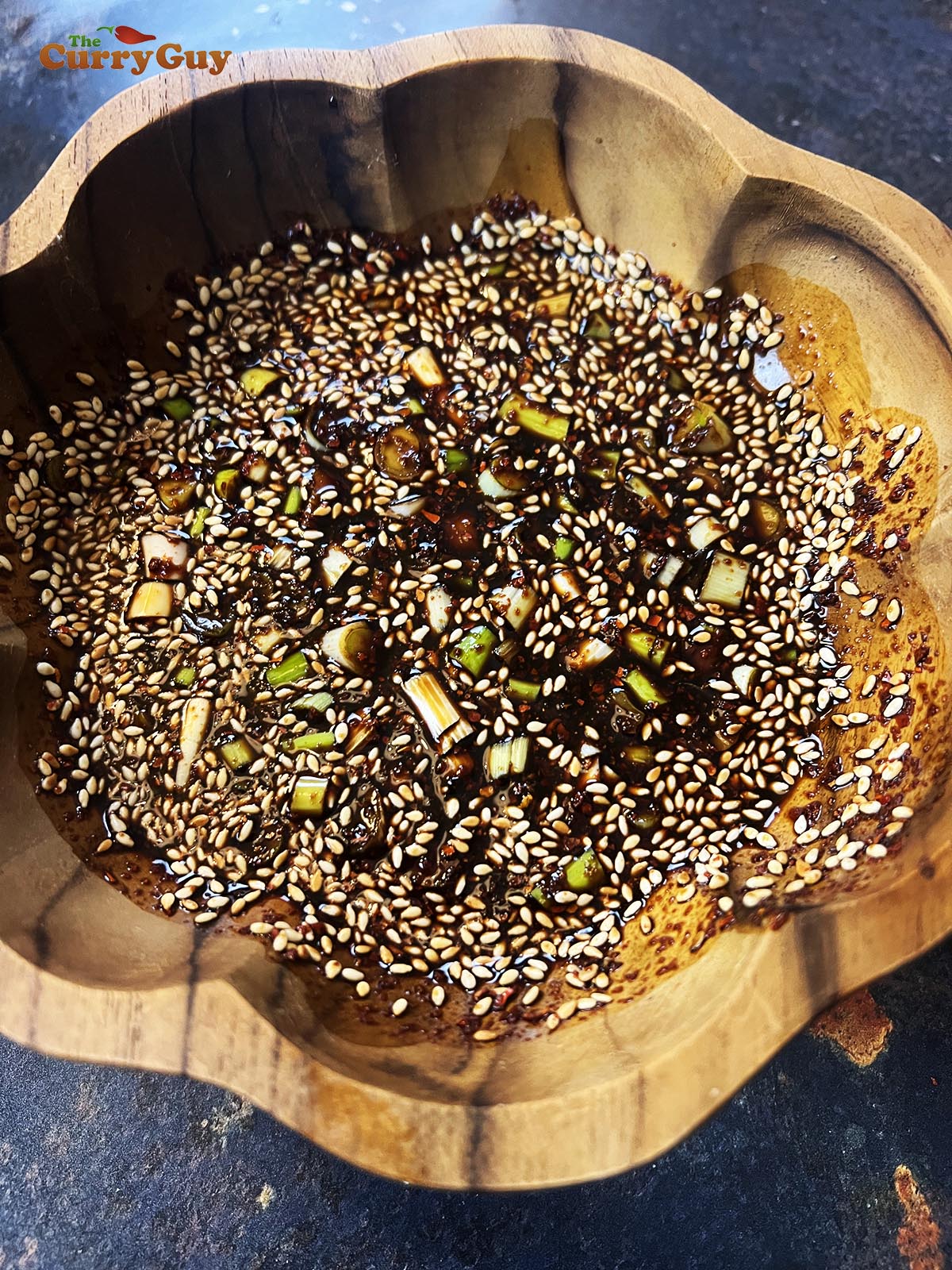 Prepared dipping sauce for Korean pancakes