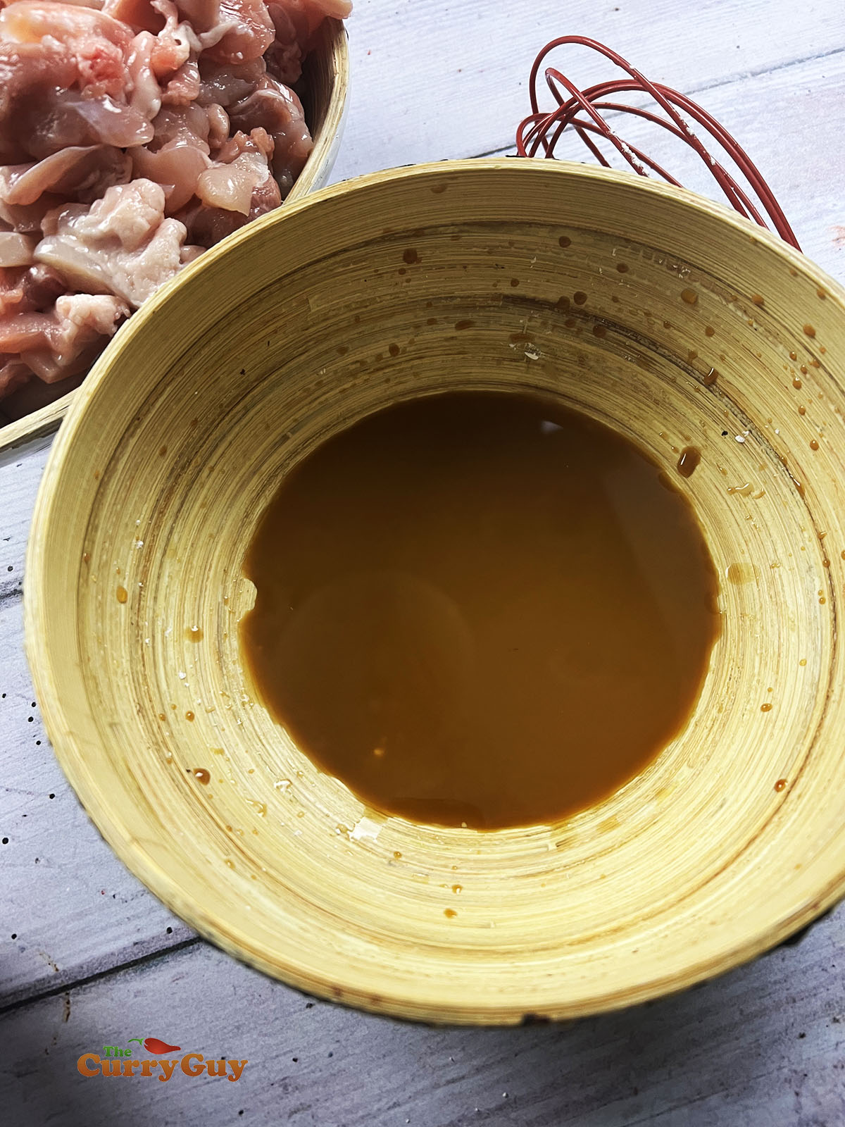 Marinade prepared for the chicken