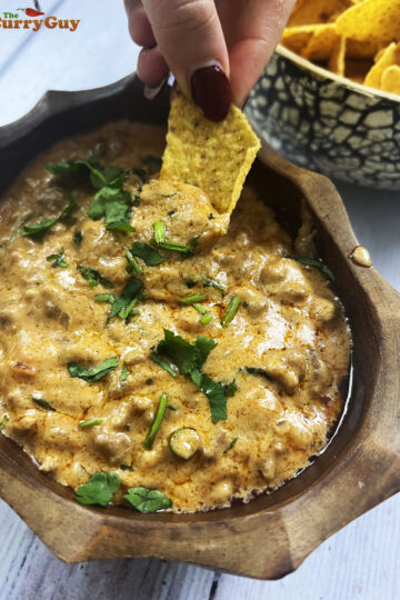 Beef queso dip