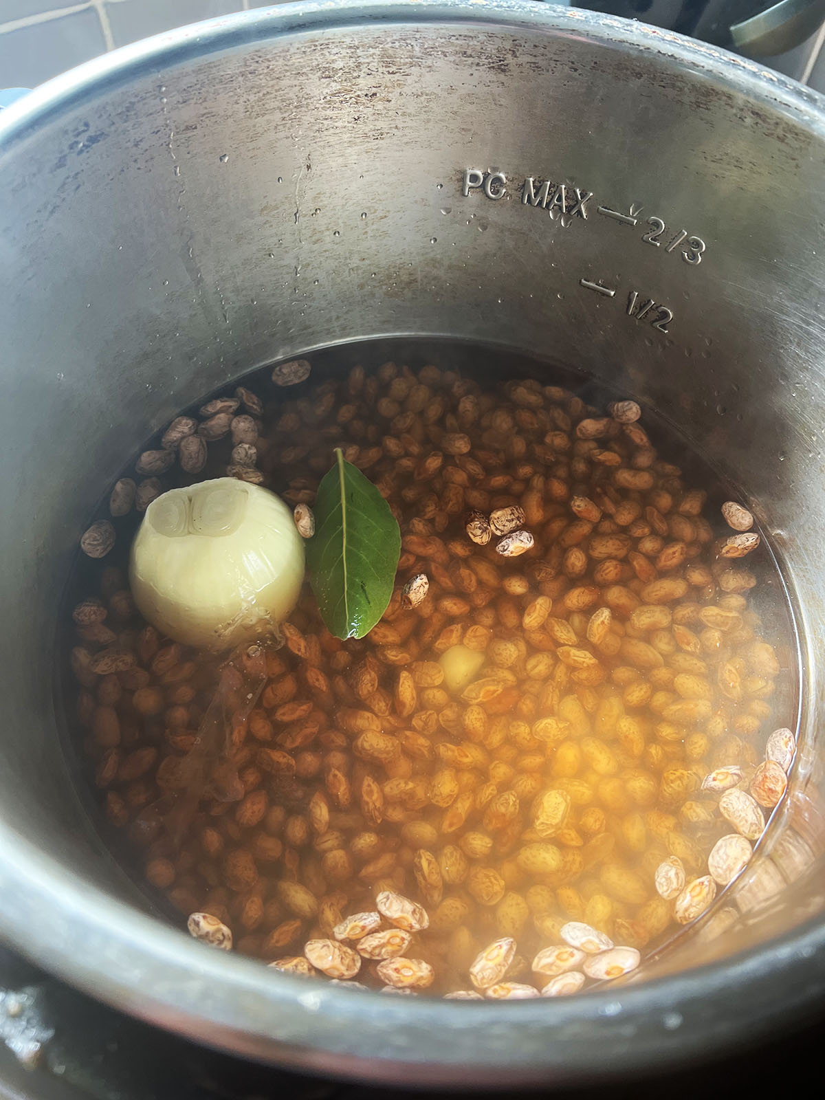 Cooking the beans