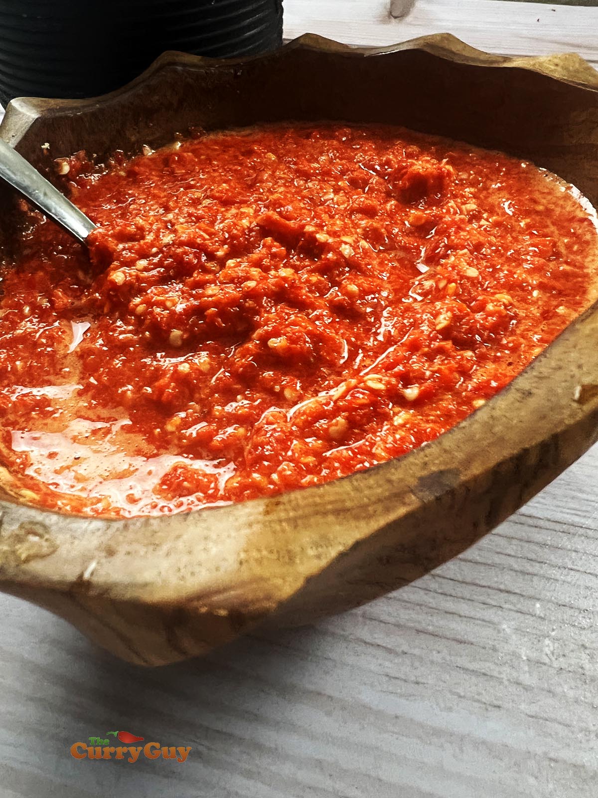 Homemade sambal oelek