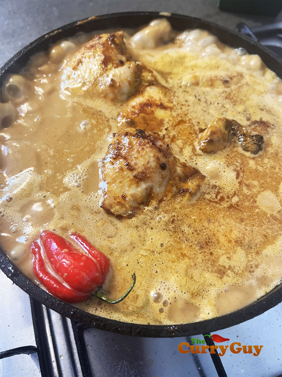 Putting the habanero chilli in