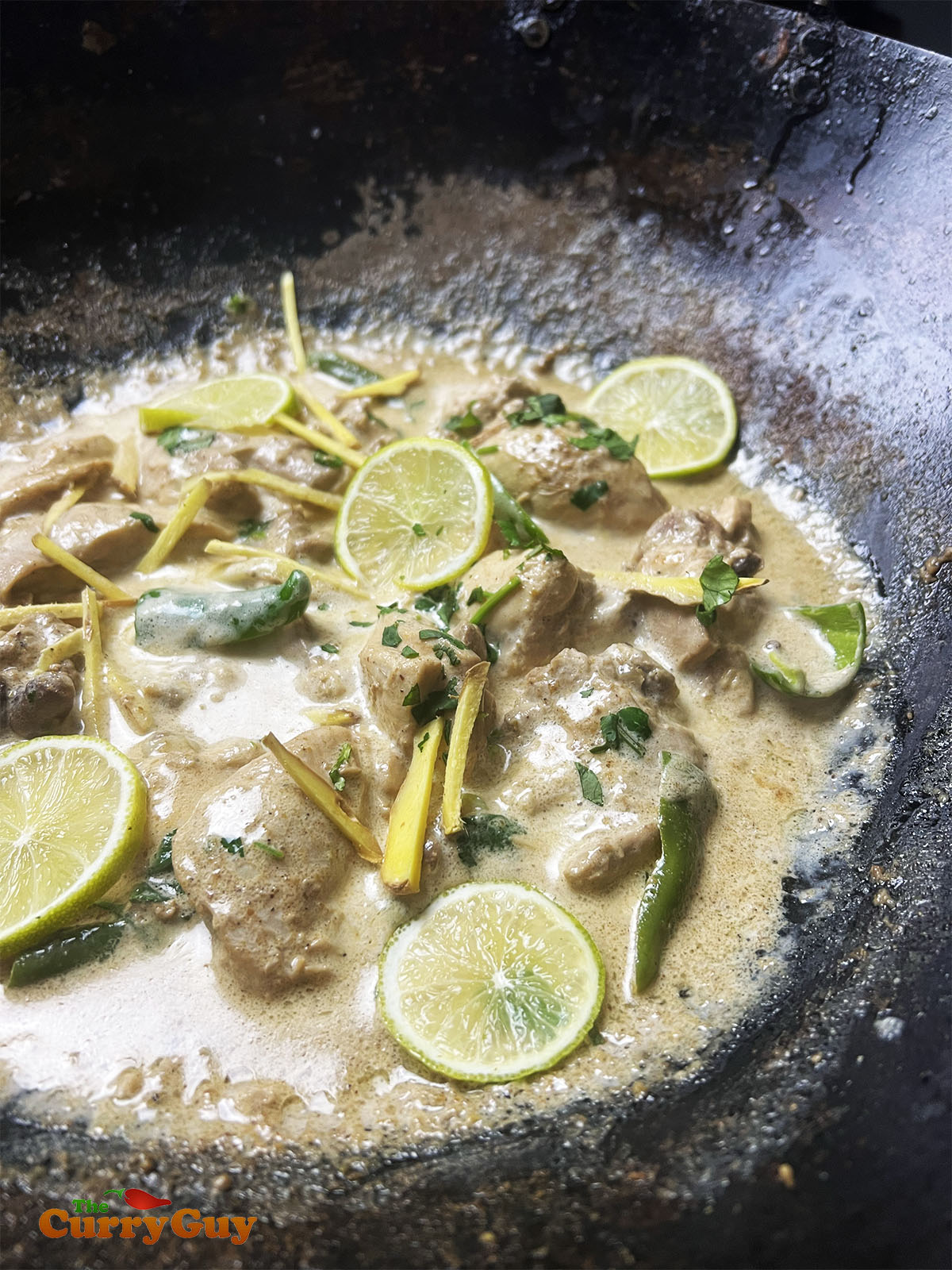 Finished white chicken karahi