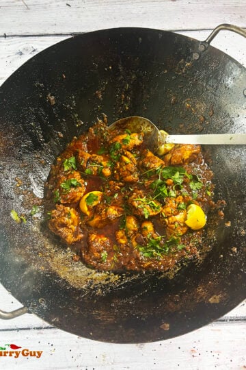 Chicken bhuna karahi
