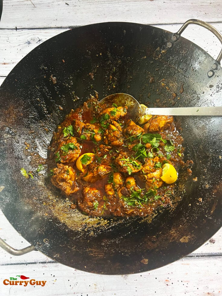 Chicken bhuna karahi