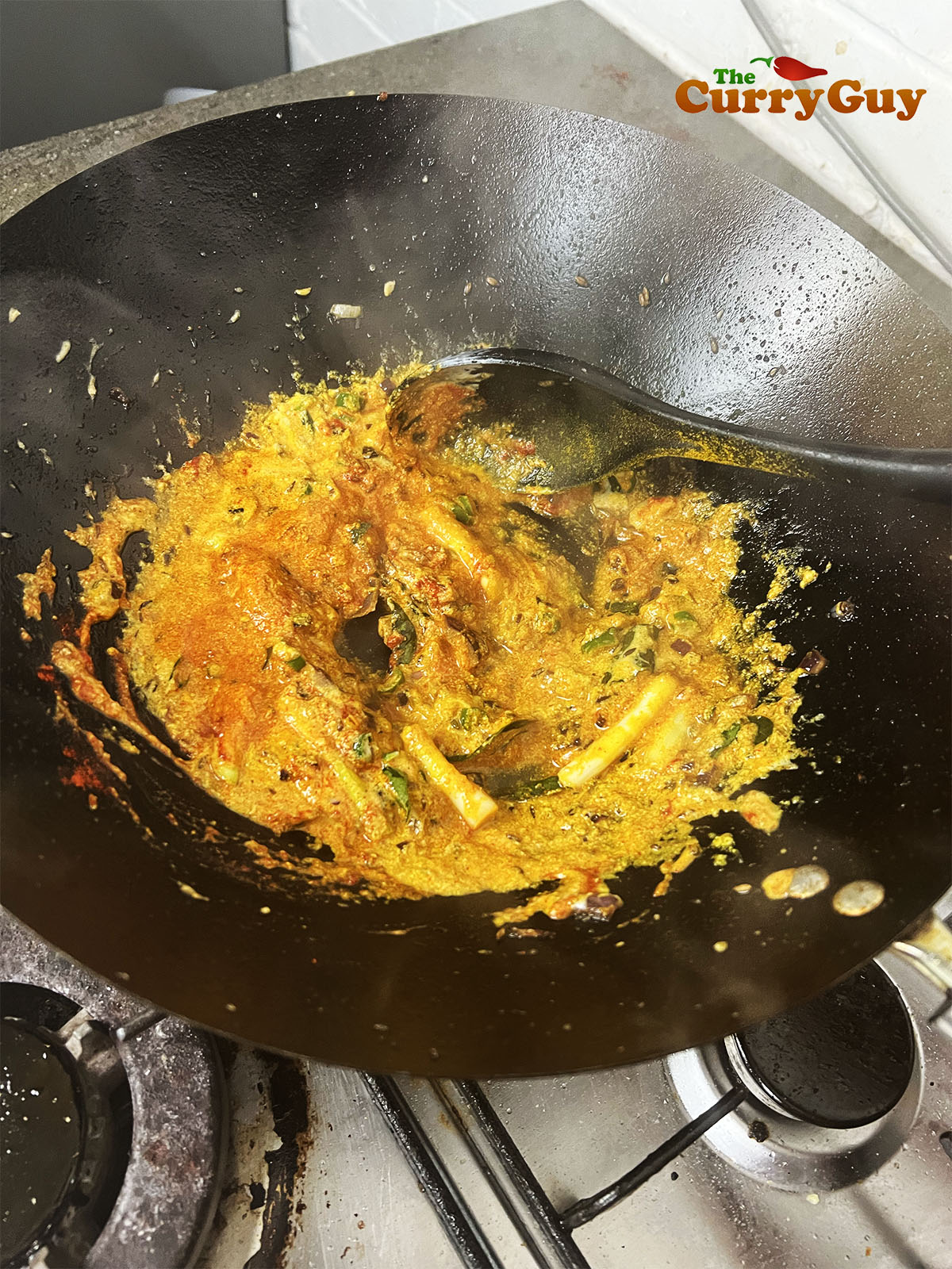 Stirring in the ground spices