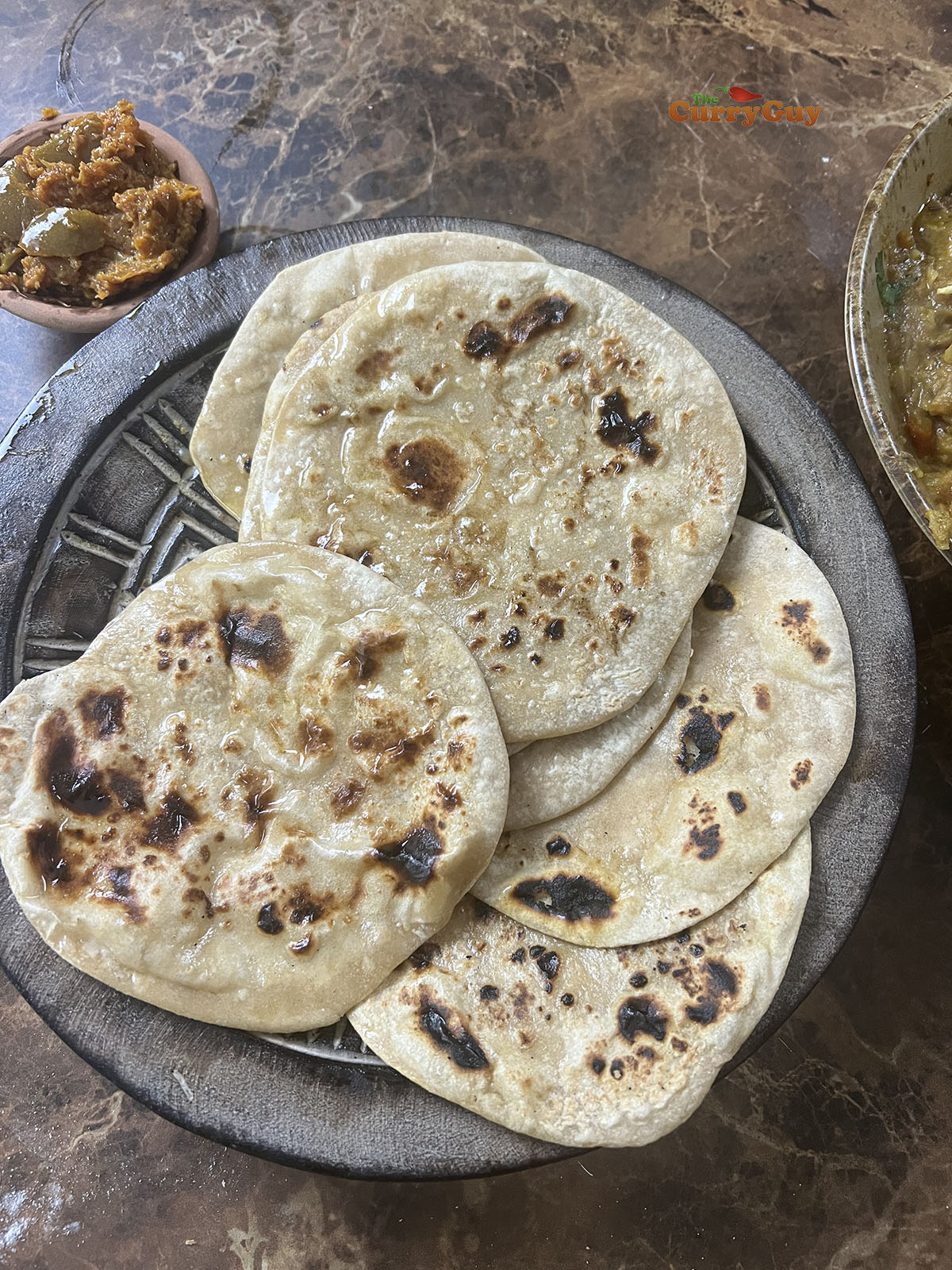 Chapati recipe finished.