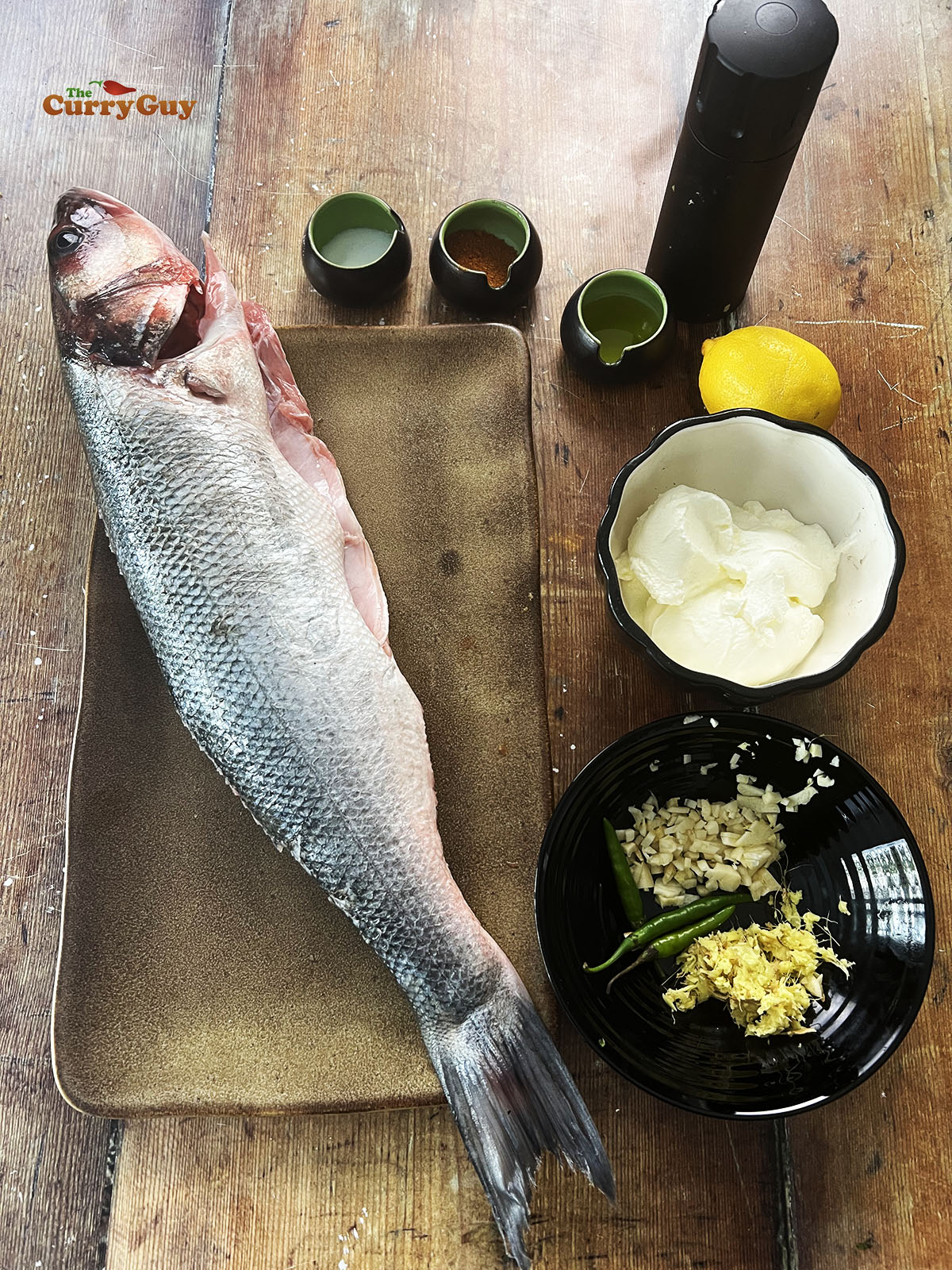 Ingredients for tandoori fish