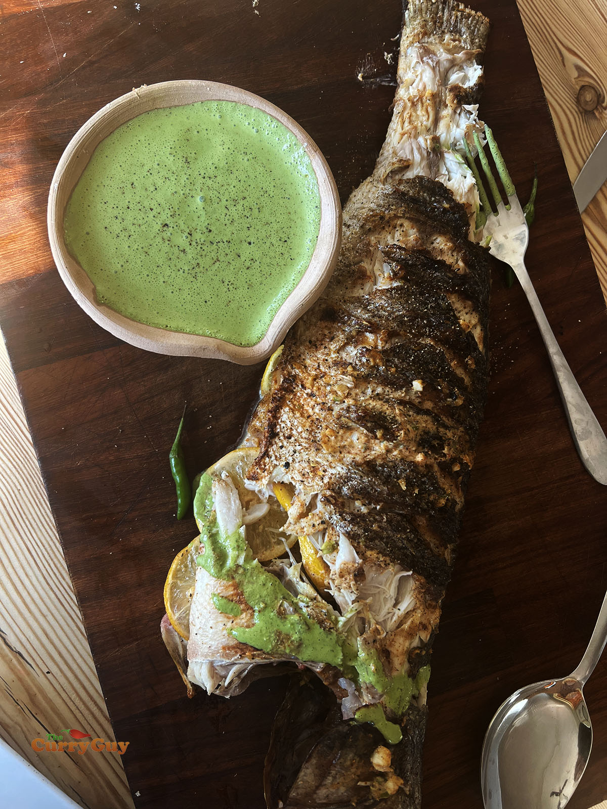 Finished tandoori fish.