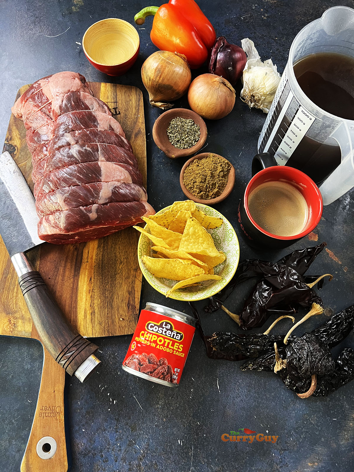 Ingredients for Texas chili