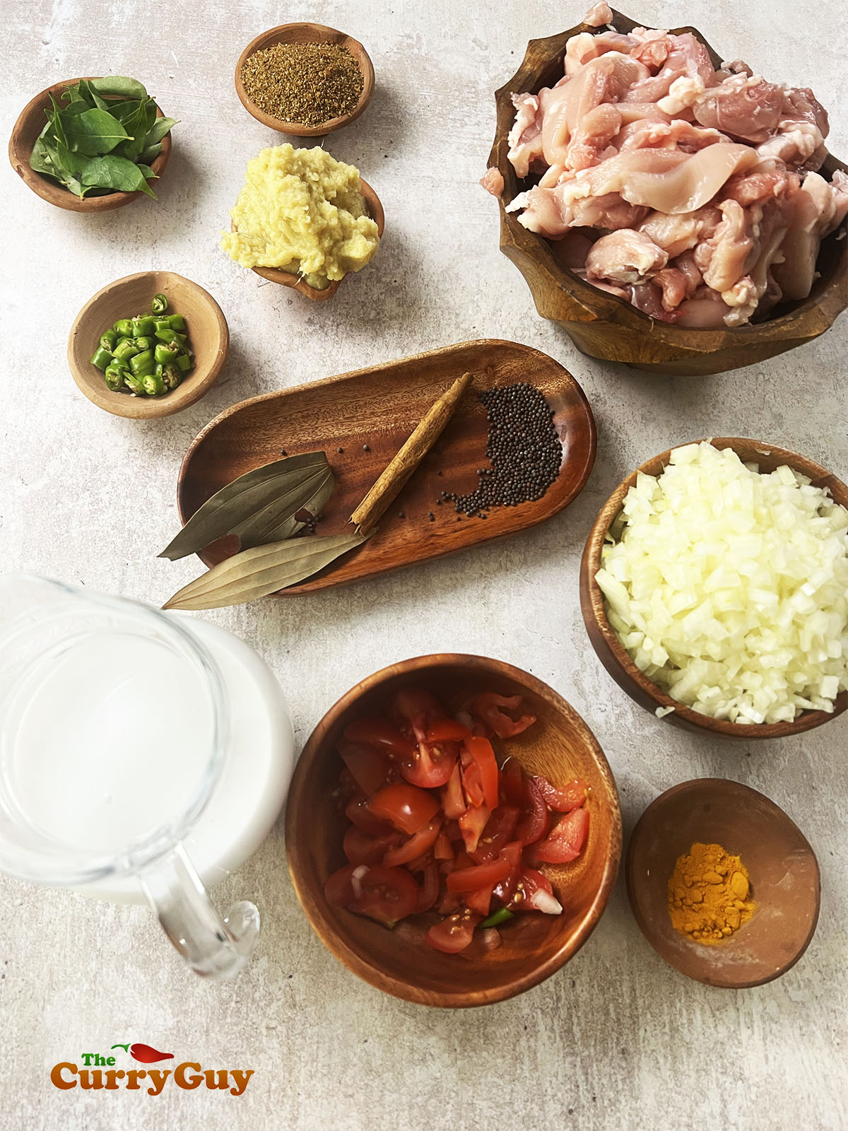 Ingredients for kuzhambu chicken