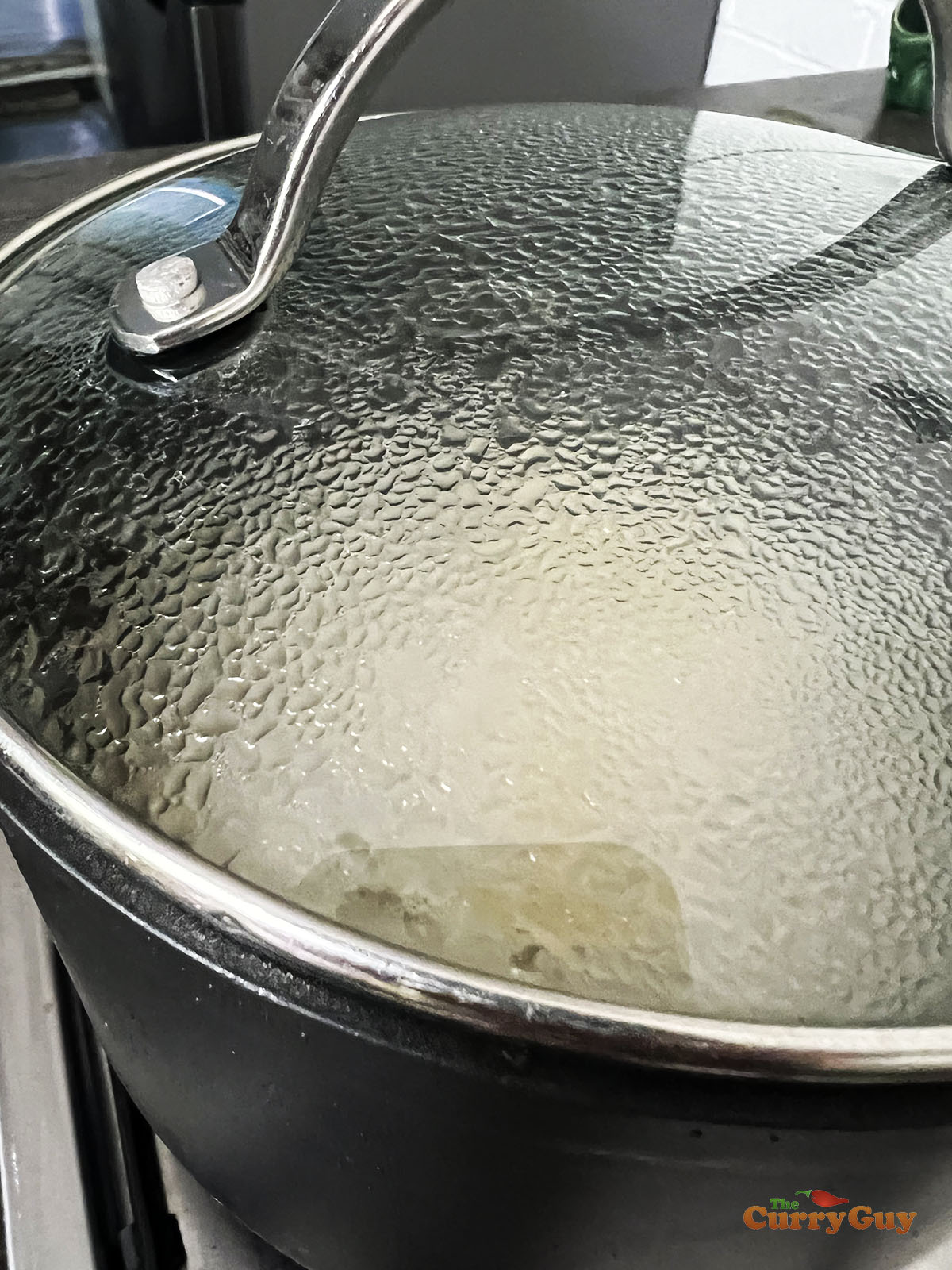 Bring rice to a boil