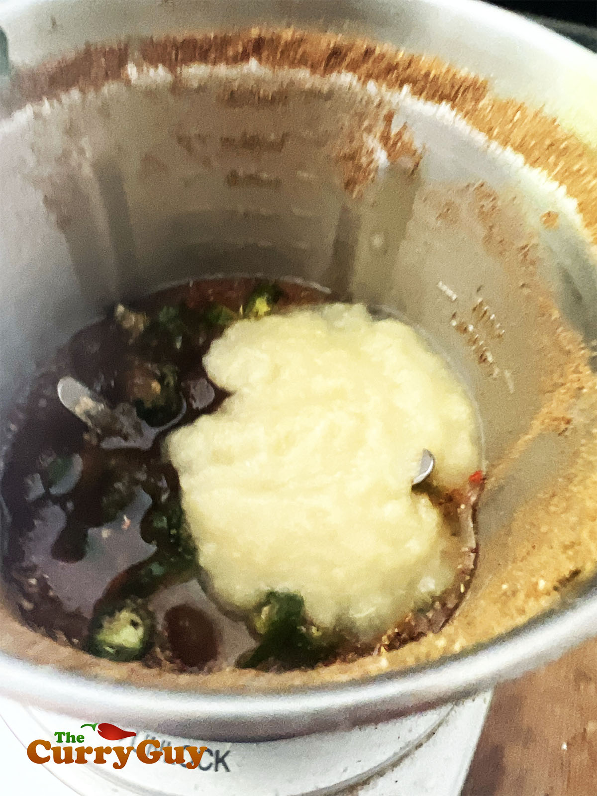 Marinade ingredients ready to blend.