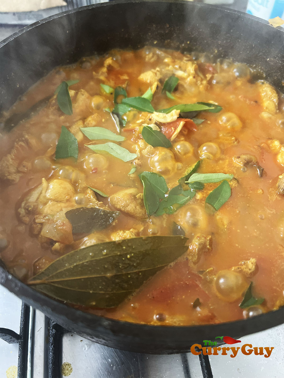 The finished Goan chicken vindaloo