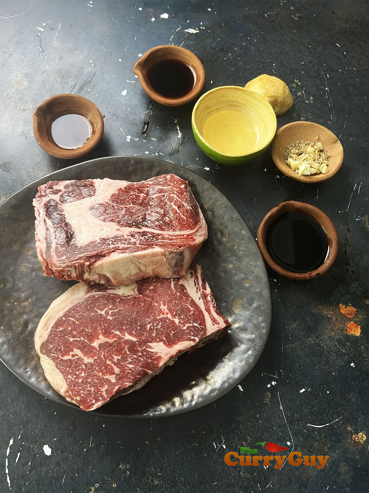 Ingredients for weeping tiger steak