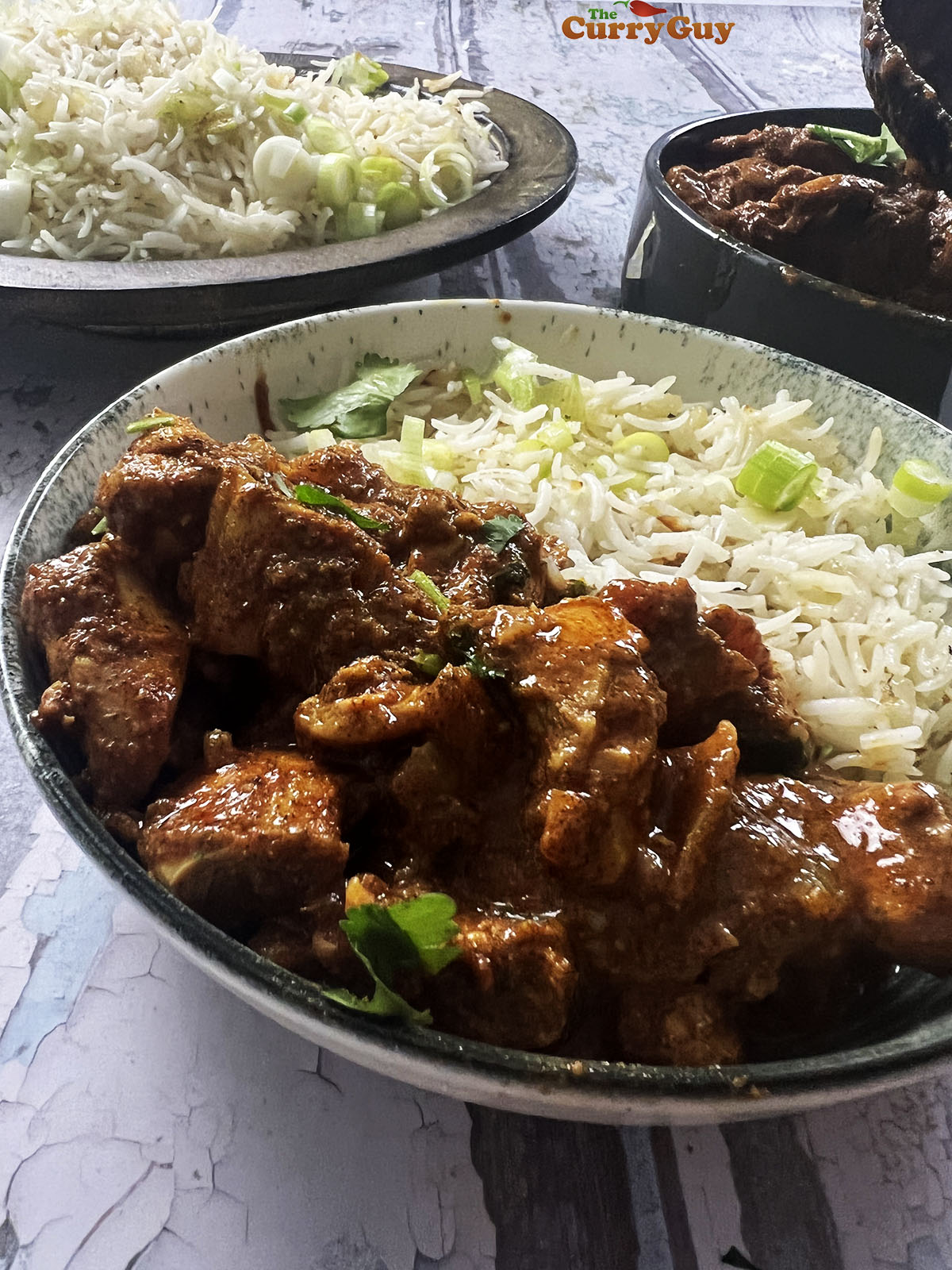 Finished chicken and poppy seed curry.