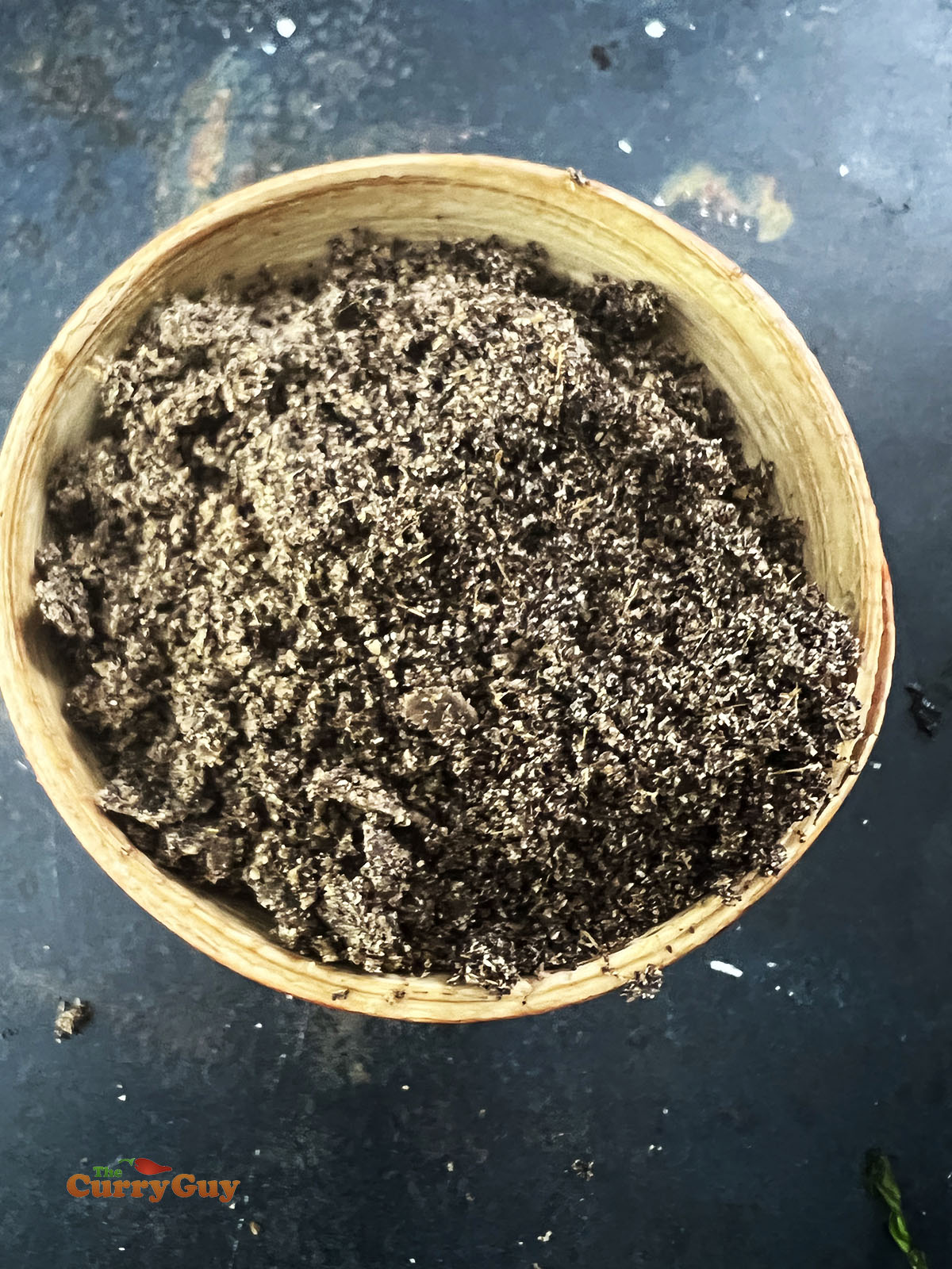 Poppy seed, cumin and coconut paste.