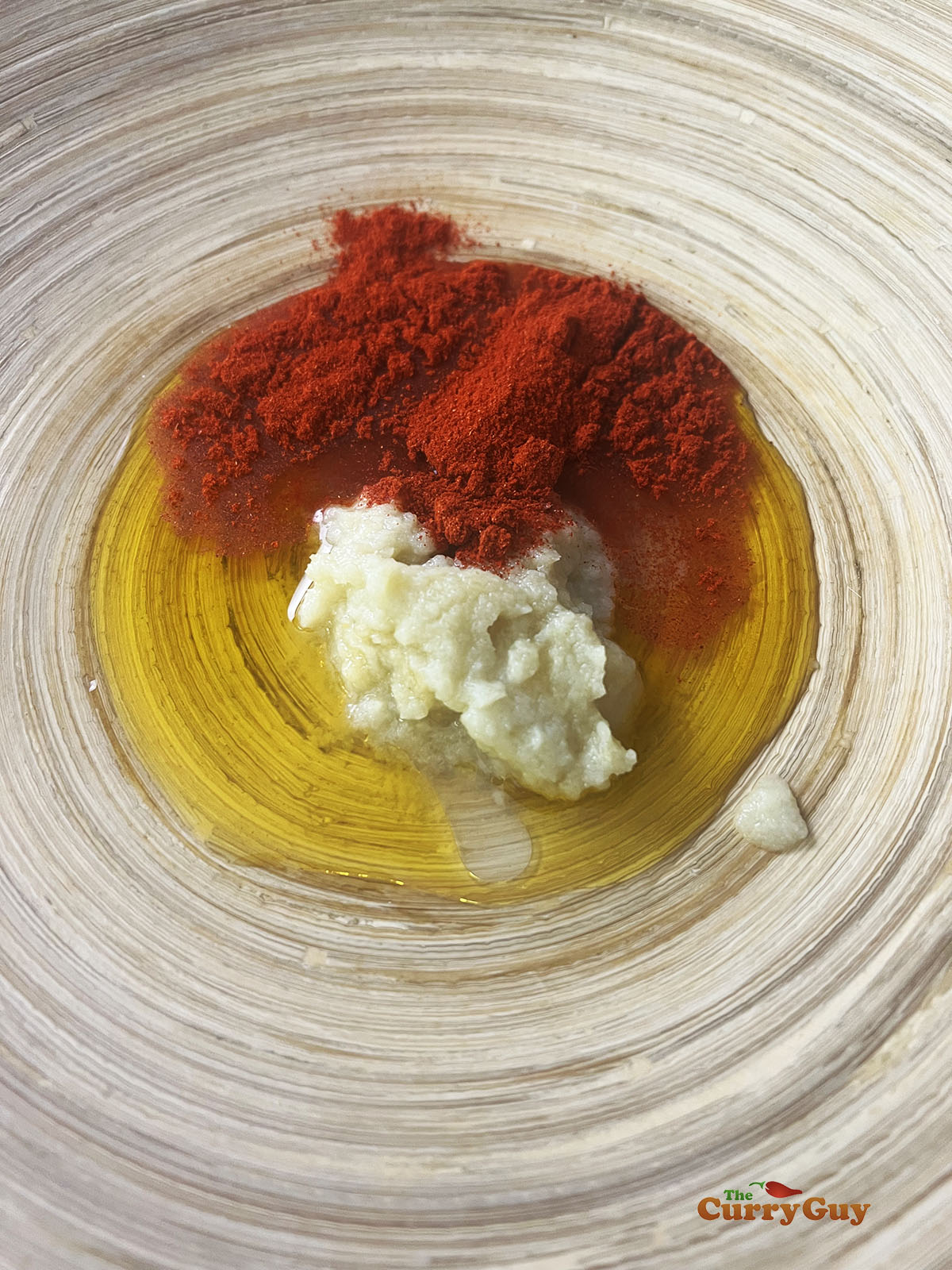 The ingredients for the first marinade.