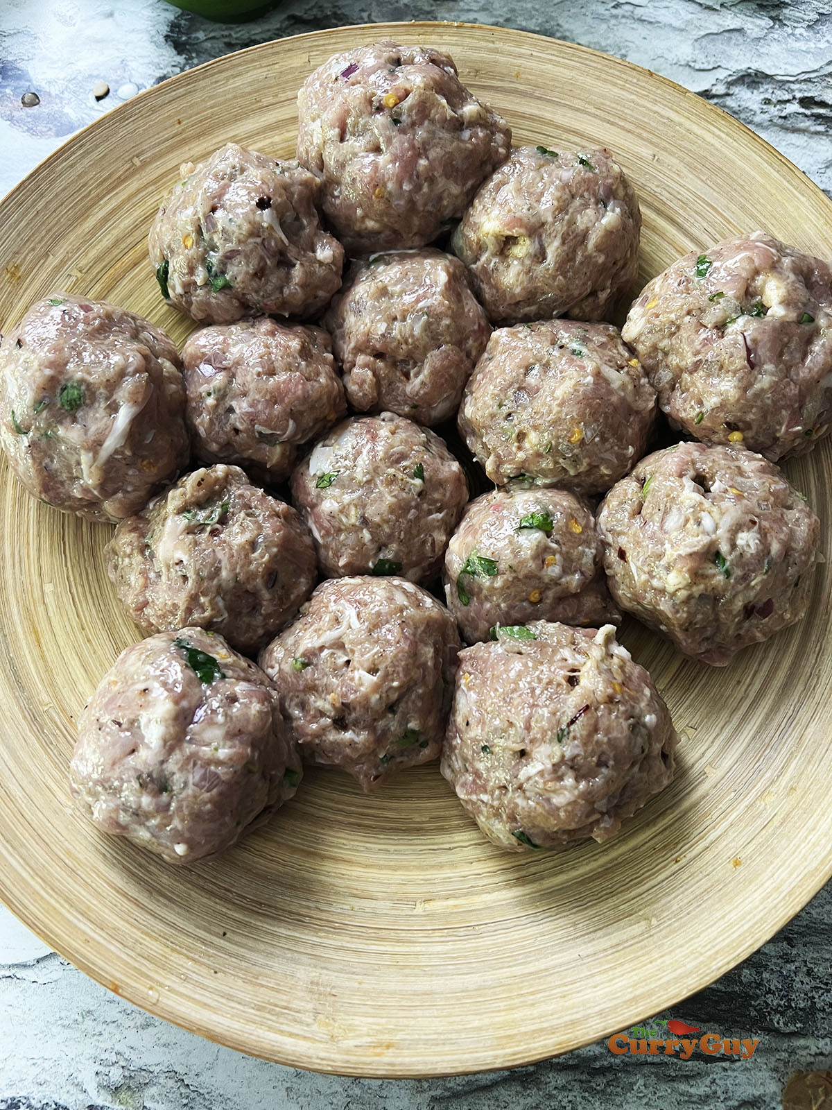 Prepared chicken malai koftas