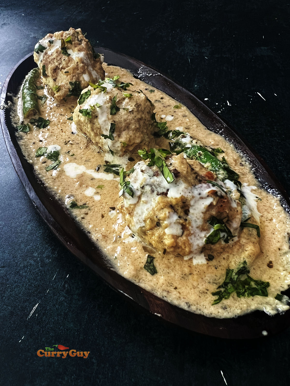 White shahi chicken korma