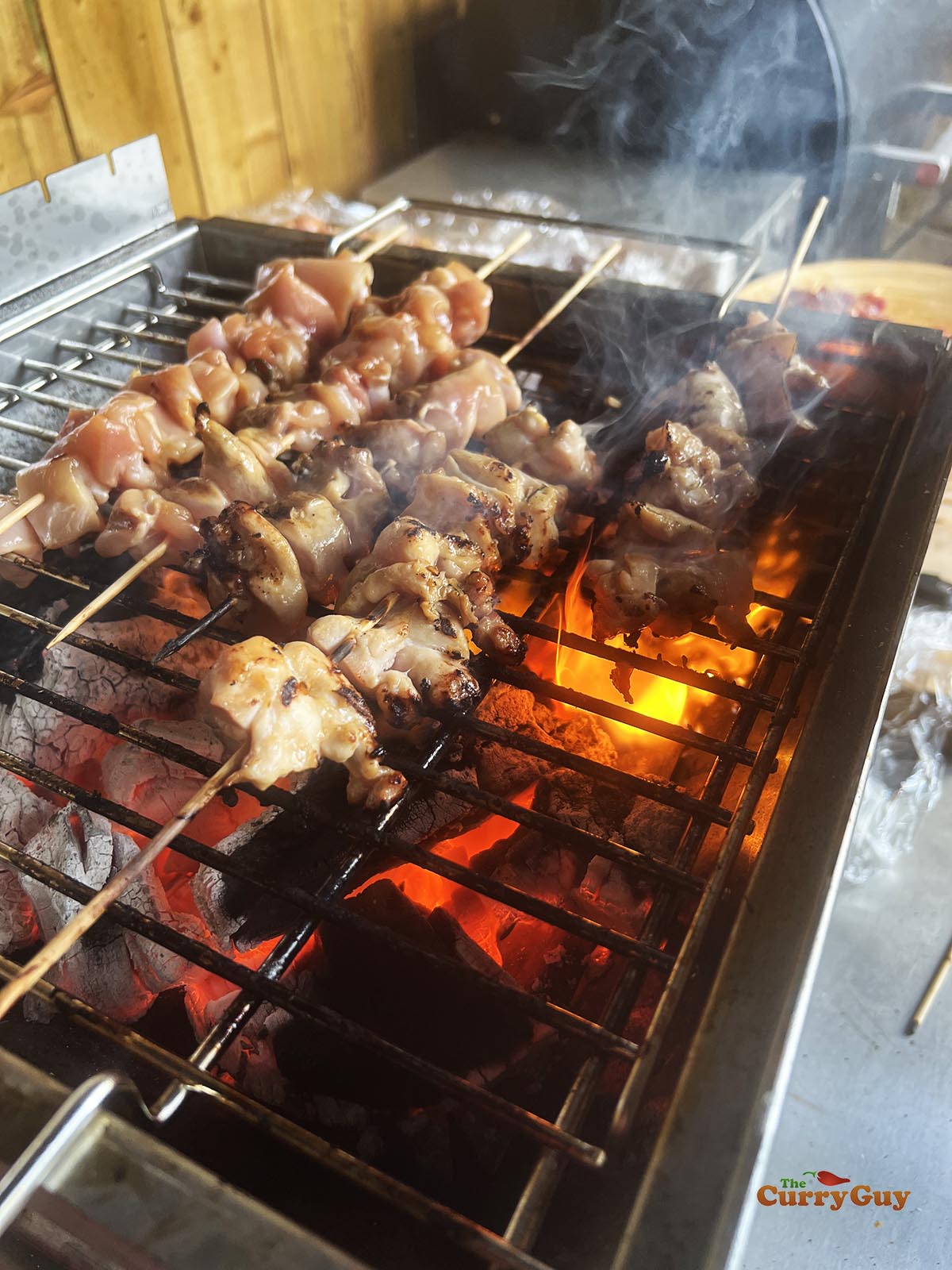 Cooking chicken teriyaki