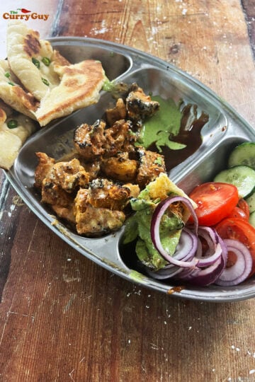 Grilled butter chicken