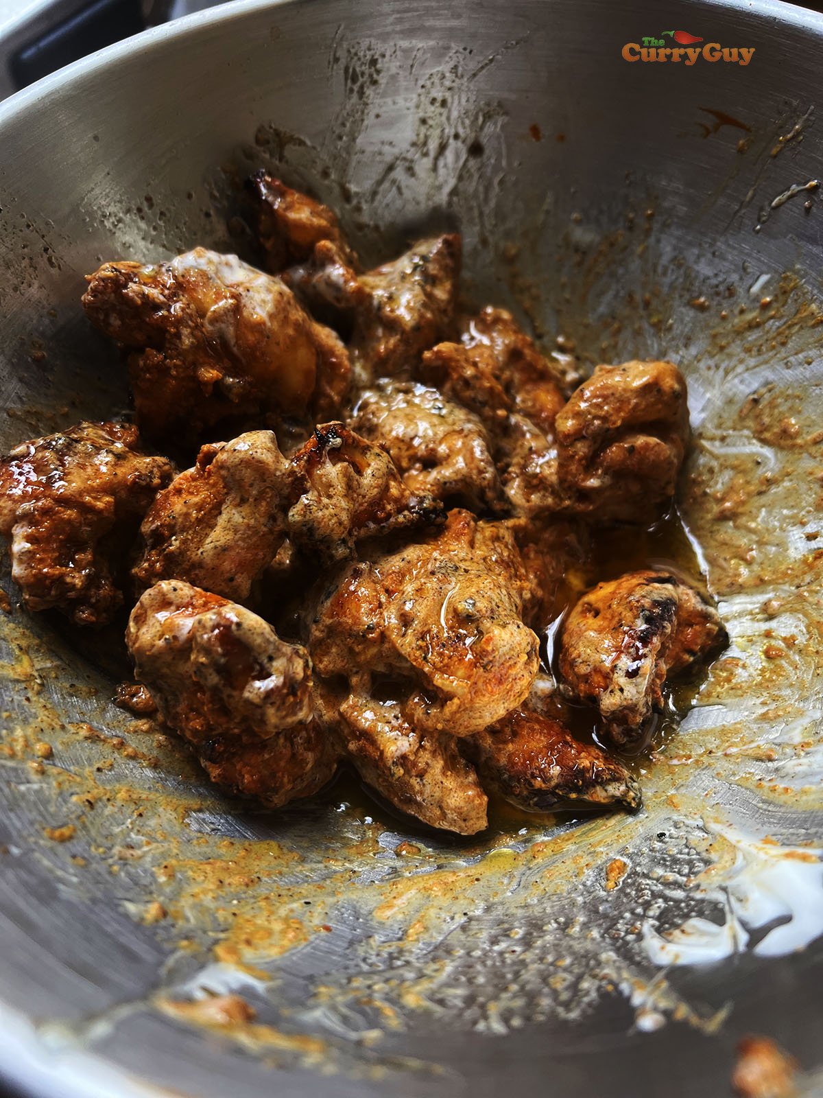 Grilled butter chicken