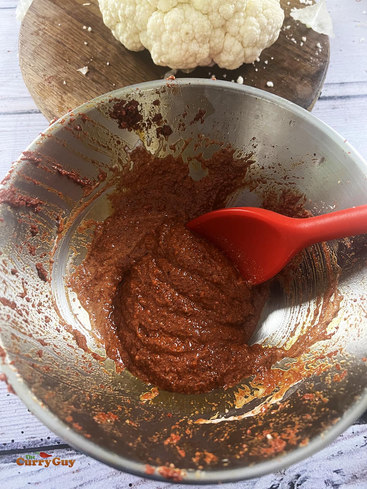 The prepared tandoori marinade.