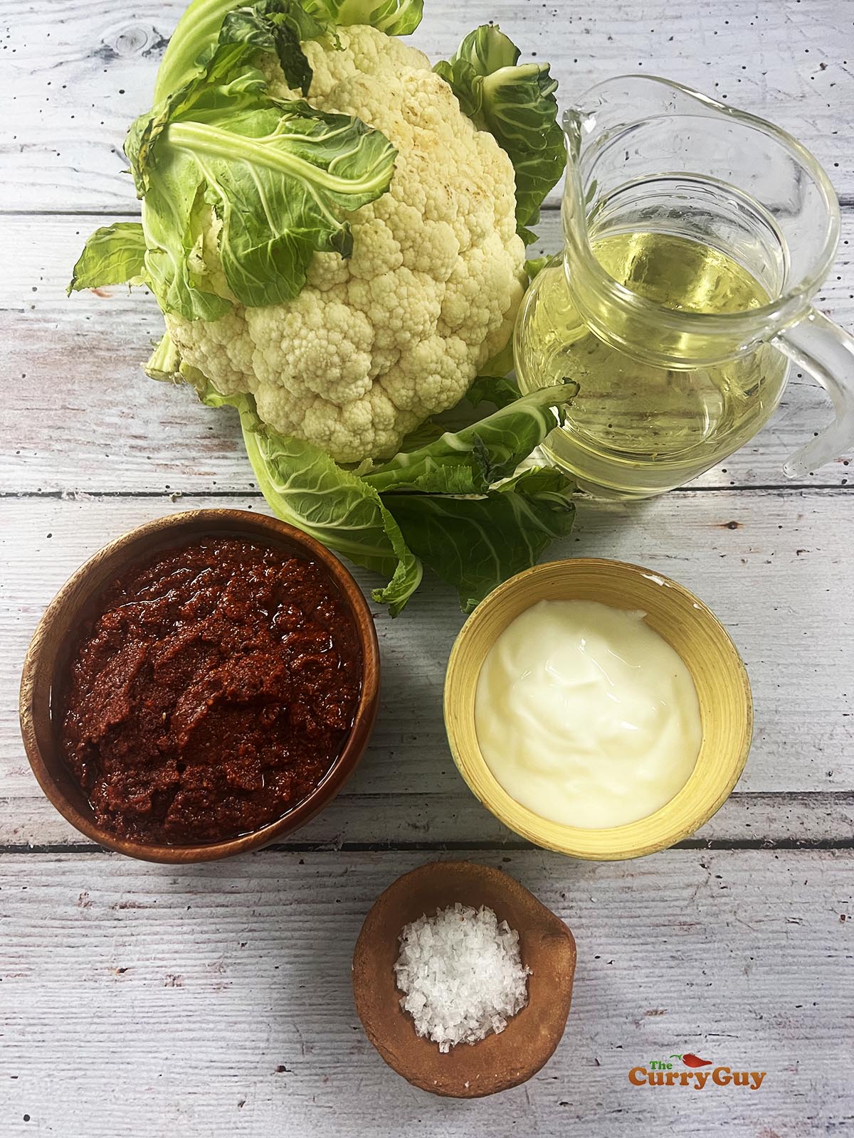 Ingredients for tandoori cauliflower