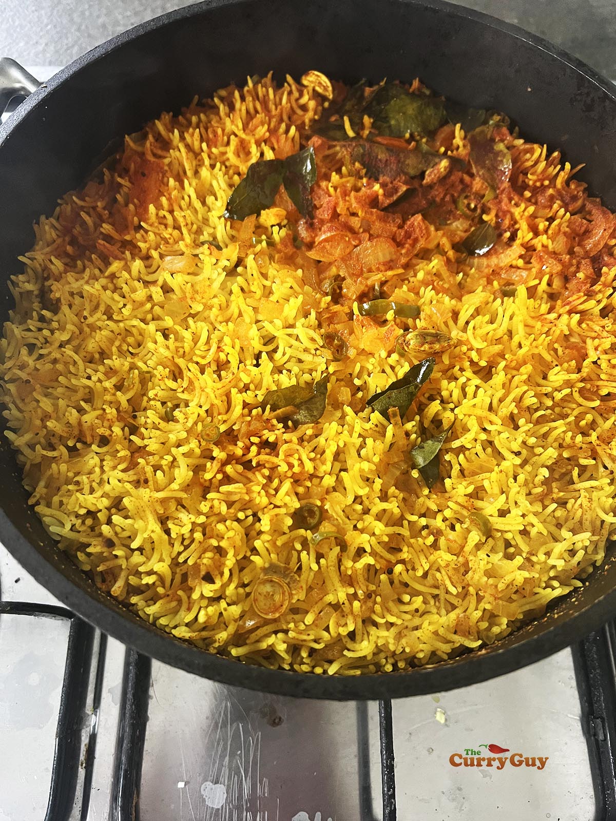 Perfectly cooked rice.