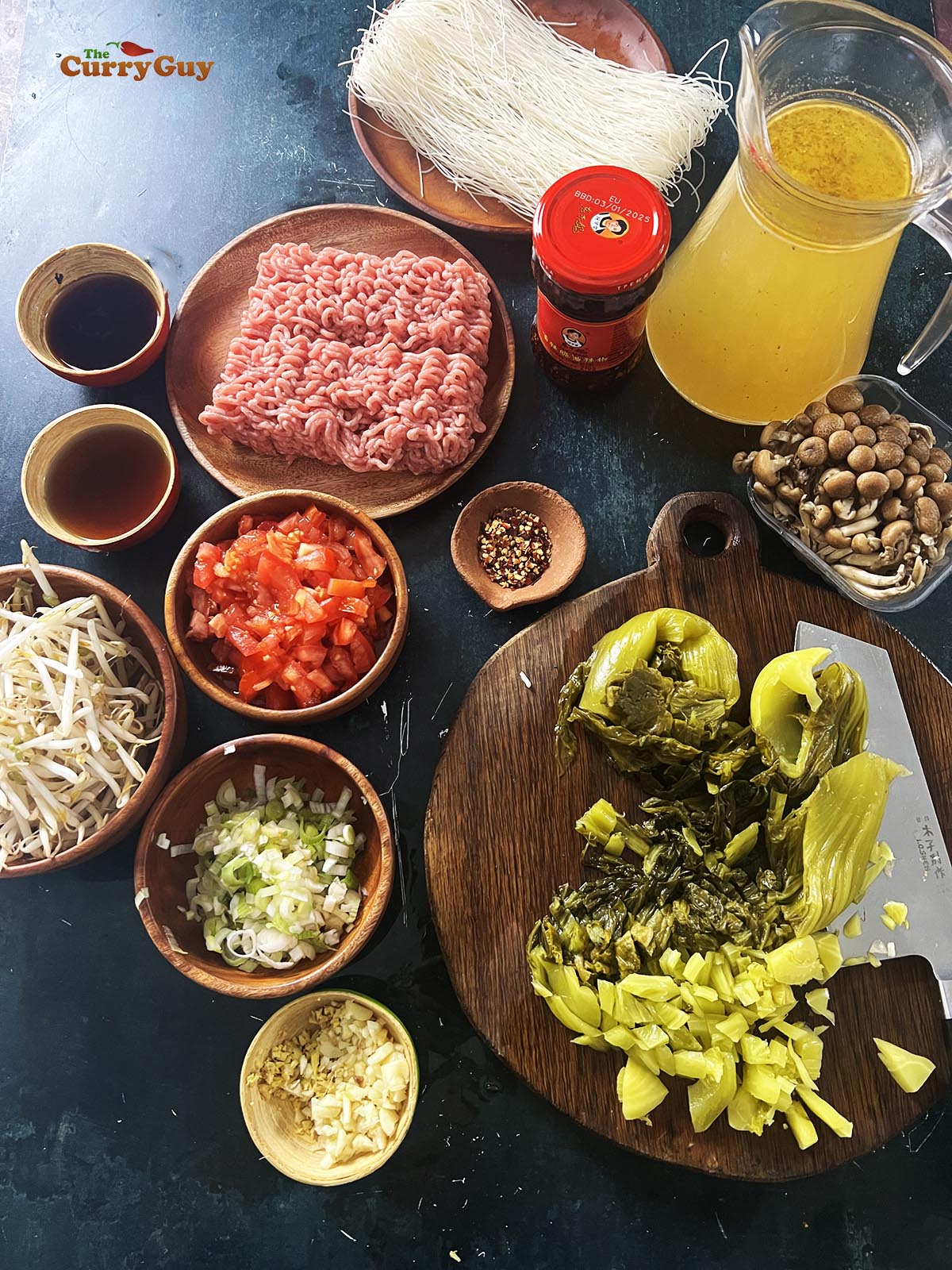 Ingredients for the soup