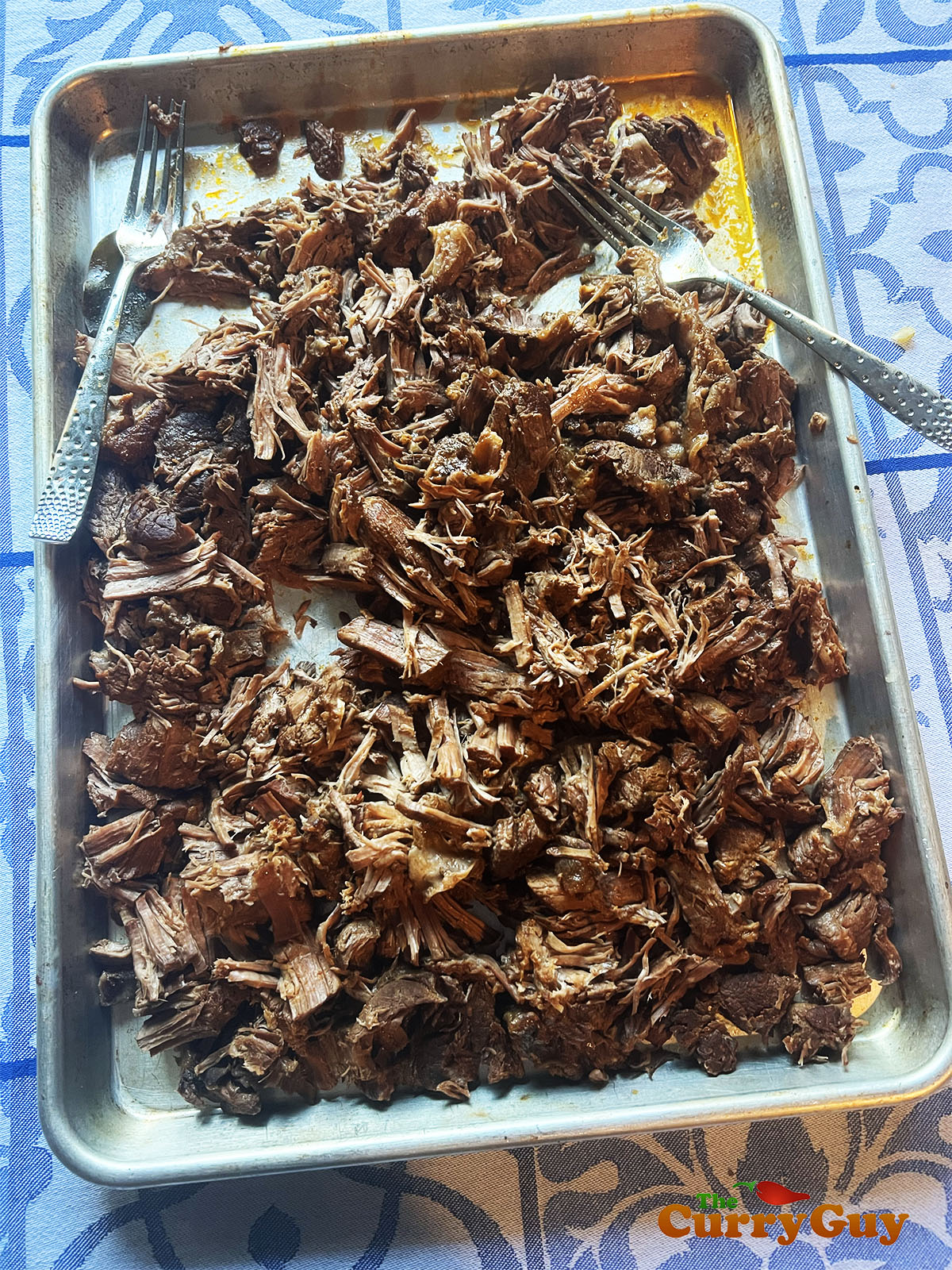 Shredded beef for the tacos.