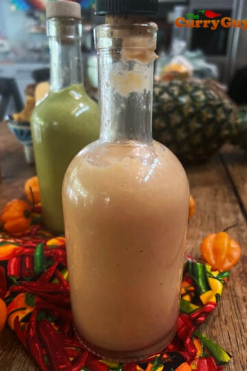 Bottled hot sauce
