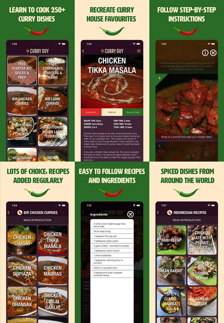 Curry Guy App Screenshots