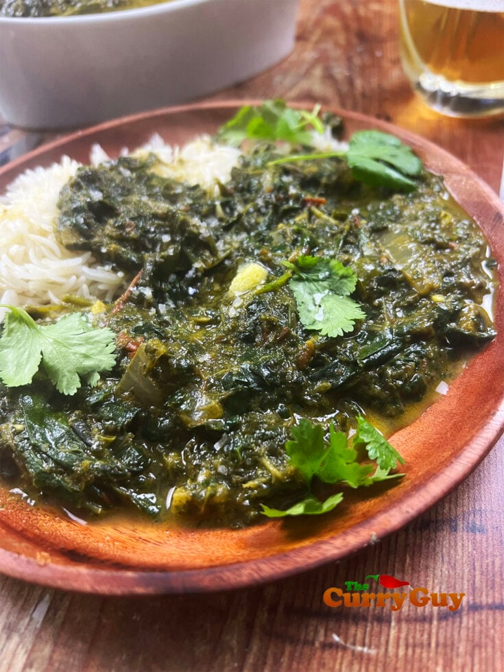 Finished saag recipe