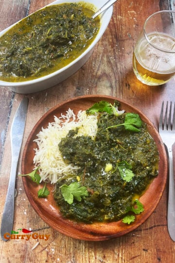 Saag recipe finished