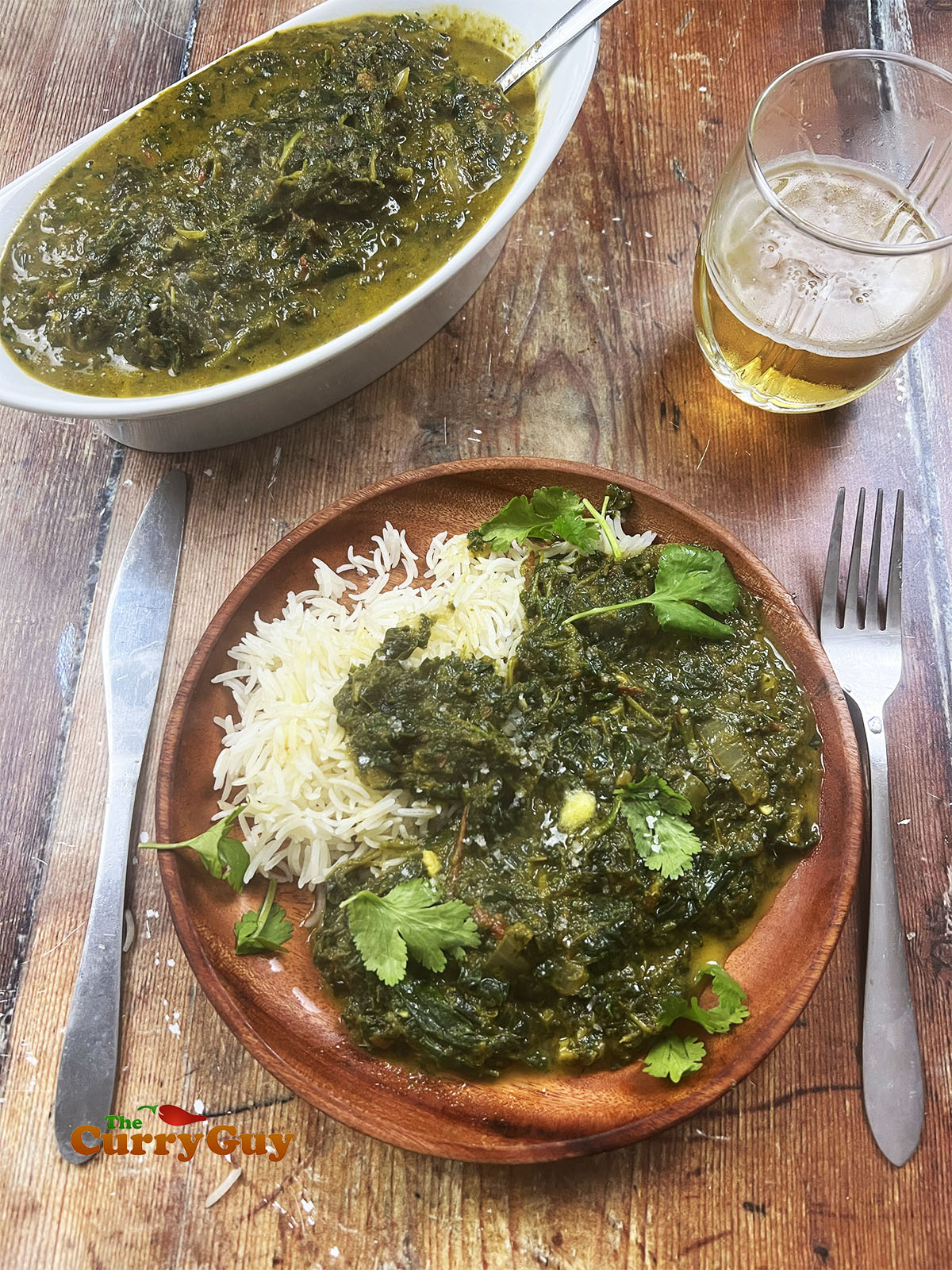 Saag recipe finished