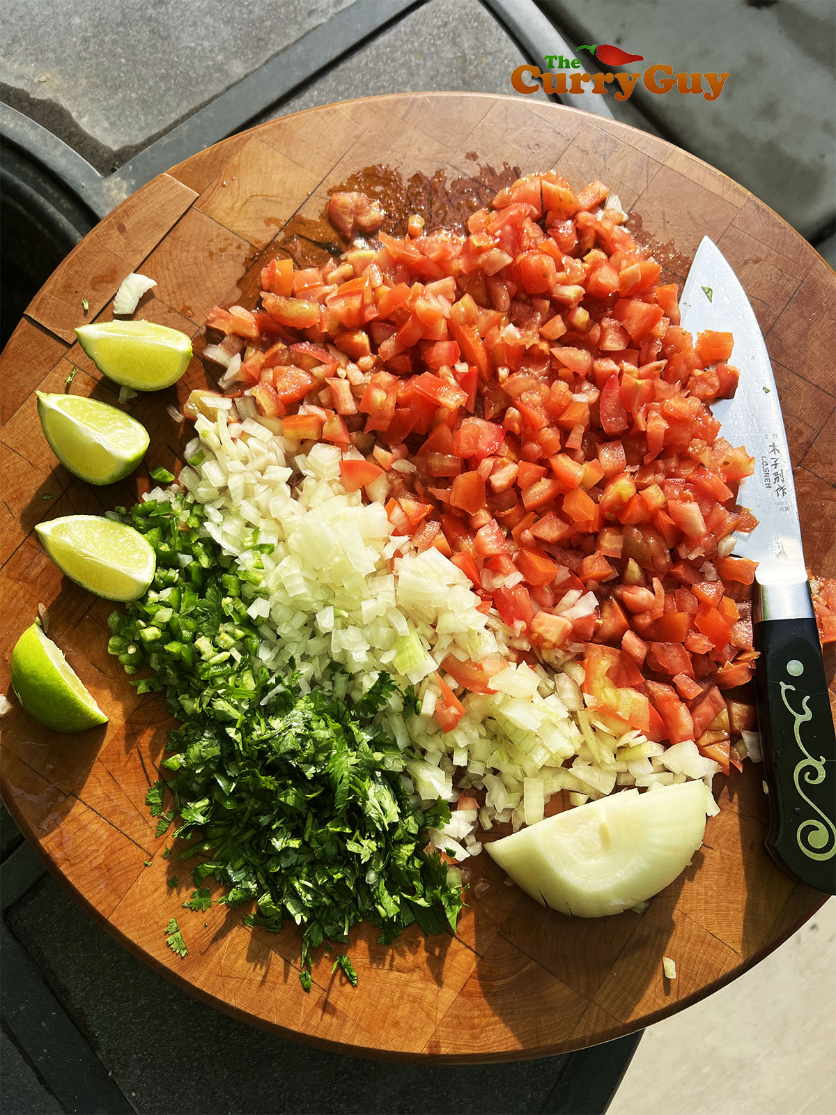 Homemade pico de gallo