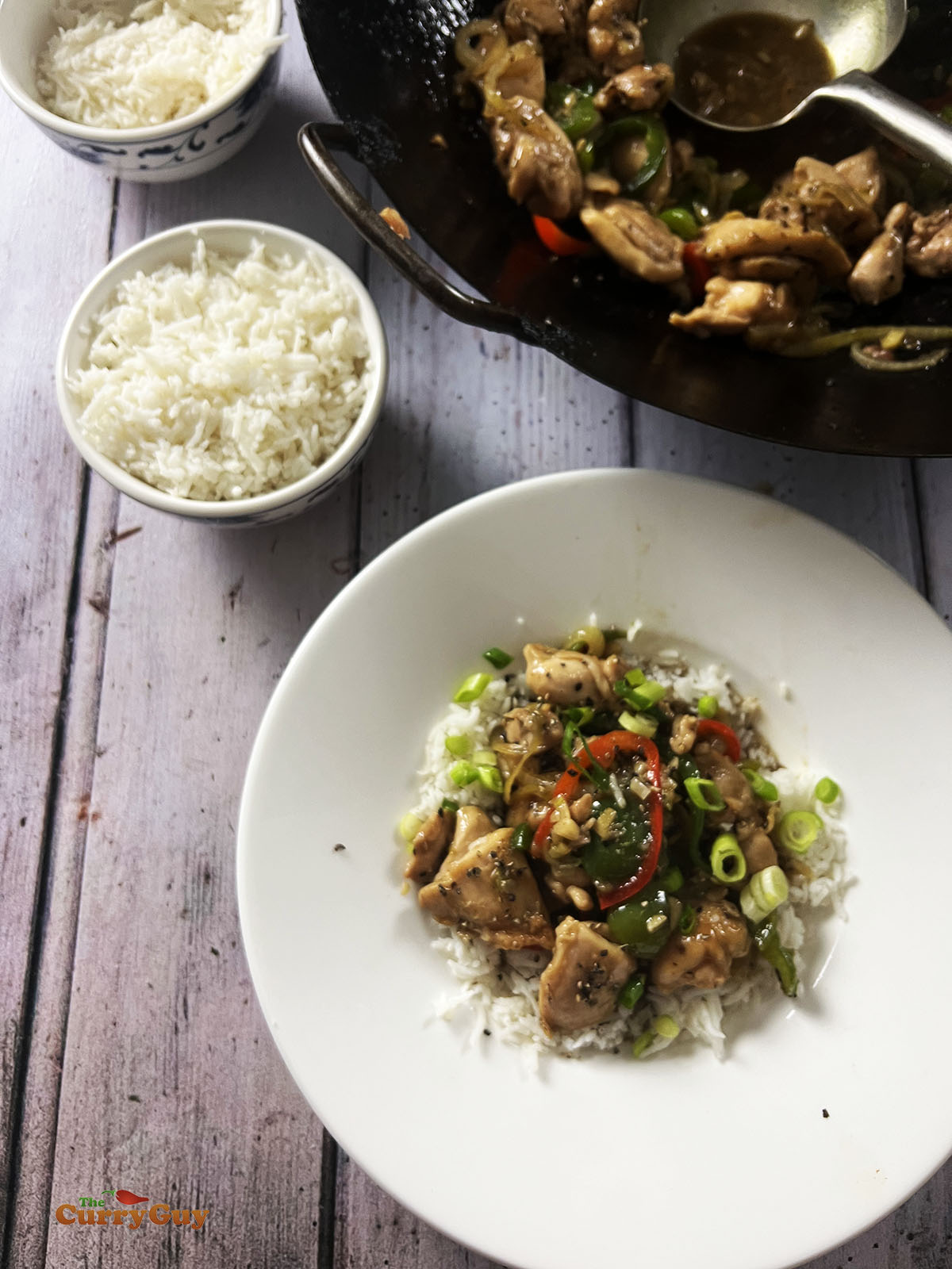 Chinese black pepper chicken