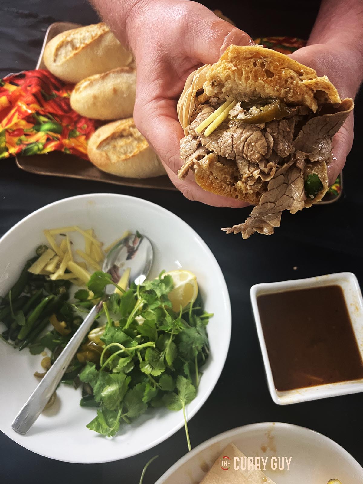 Beef nihari sandwich