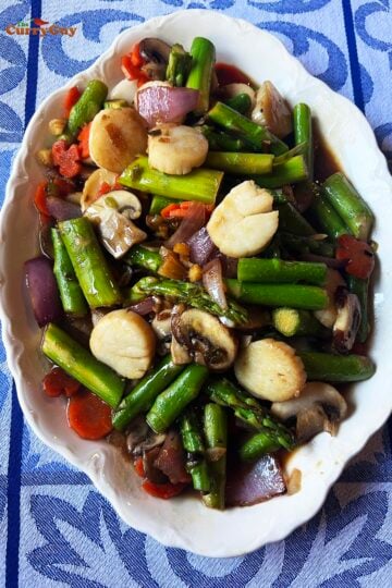 Chinese Scallops and Asparagus