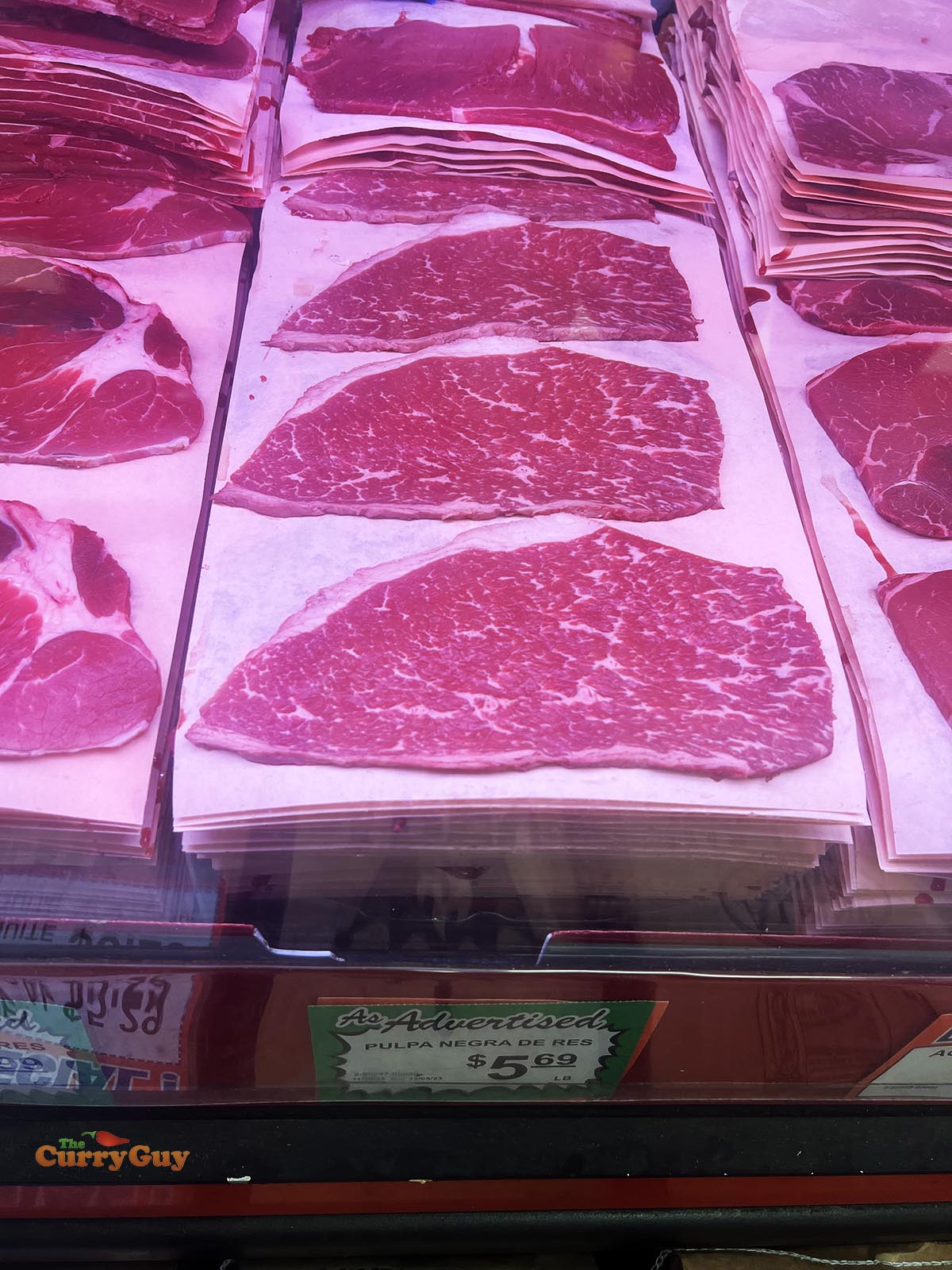 flat beef steaks for this steak tacos recipe.