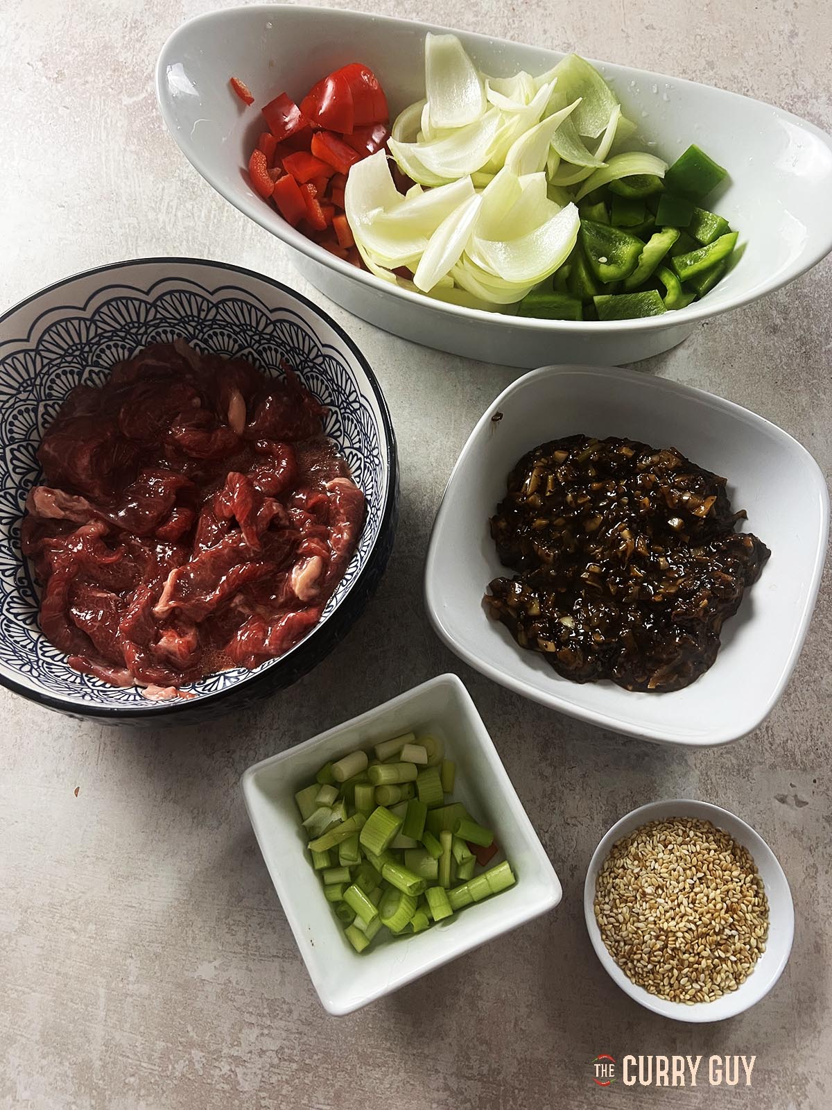 Ingredients for the recipe.